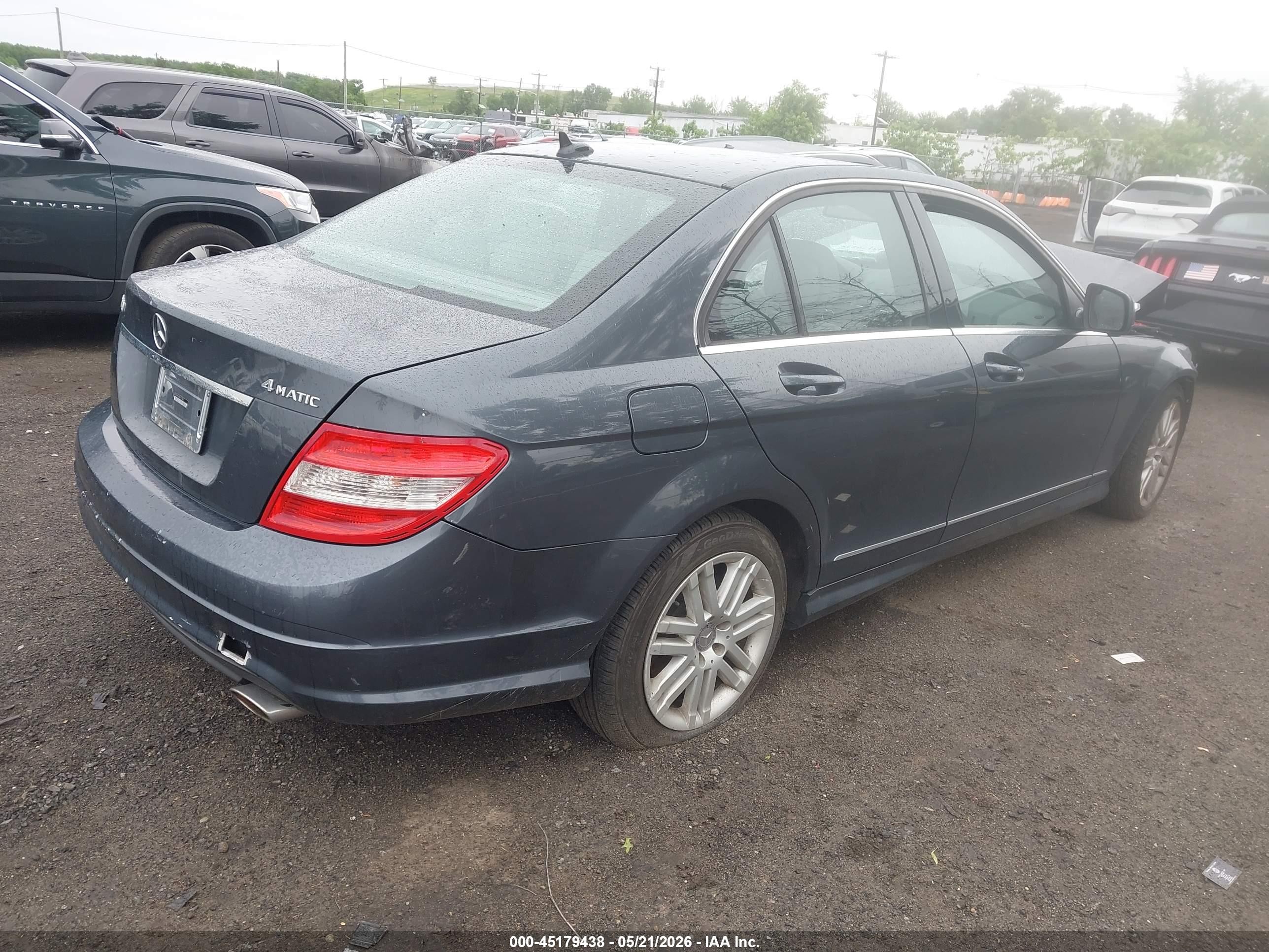 2008 Mercedes-benz C 300 Luxury 4matic/sport 4matic Gray vin: WDDGF81X68F110363