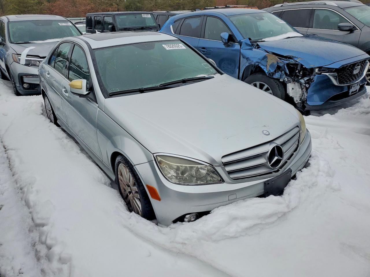 2008 Mercedes-benz C 300 4matic Серебряный vin: WDDGF81X68F141452