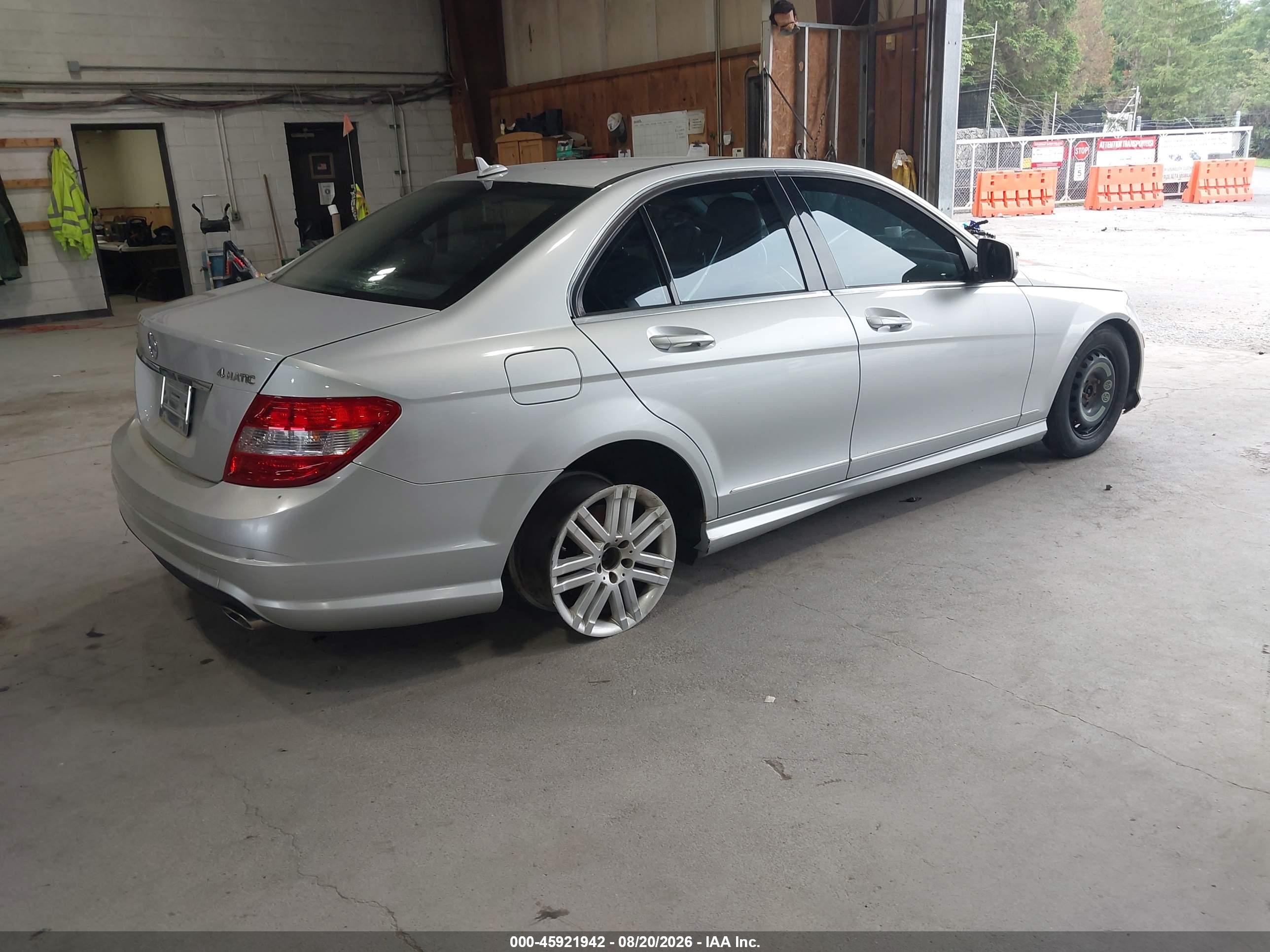 2008 Mercedes-benz C 300 Luxury 4matic/sport 4matic Silver vin: WDDGF81X68F191333