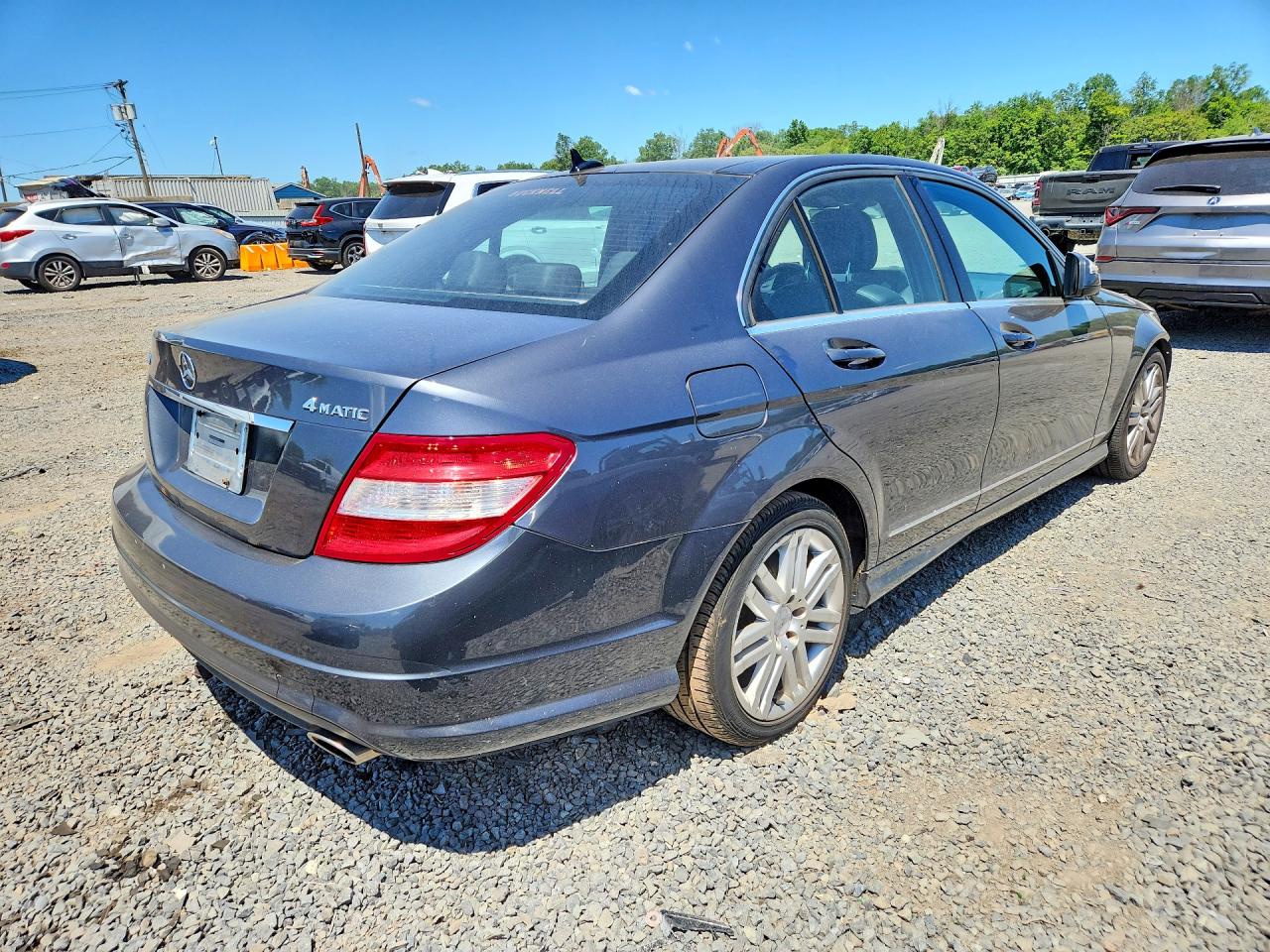 2009 Mercedes-benz C 300 4matic Gray vin: WDDGF81X69F204647