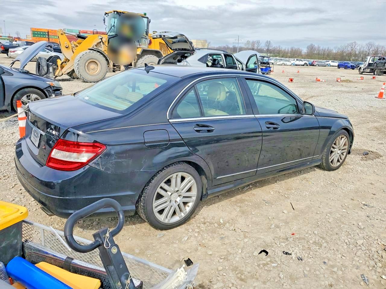 2009 Mercedes-benz C 300 4matic Silver vin: WDDGF81X69F249197