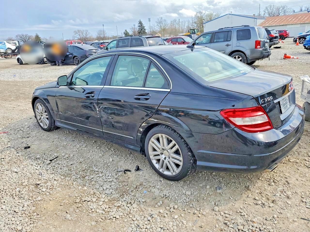 2009 Mercedes-benz C 300 4matic Silver vin: WDDGF81X69F249197
