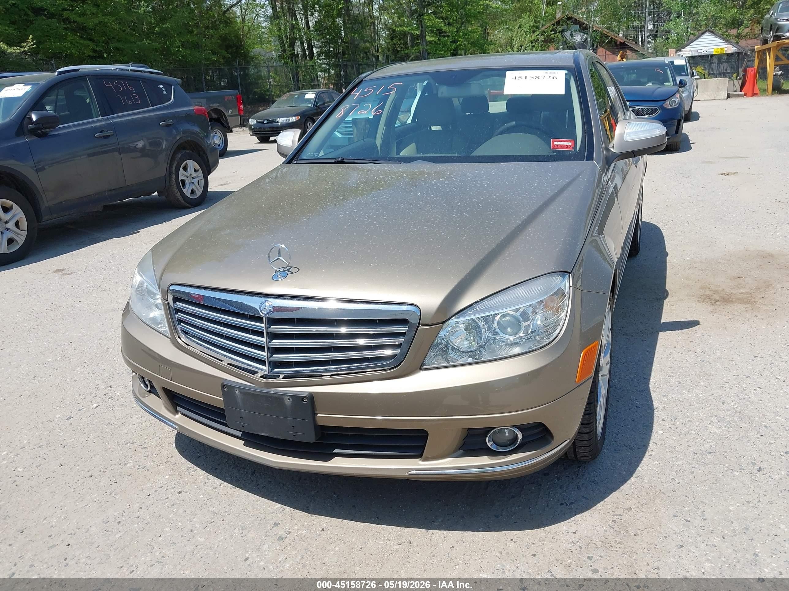 2009 Mercedes-benz C 300 Luxury 4matic/sport 4matic Желто-коричневый vin: WDDGF81X69F266940