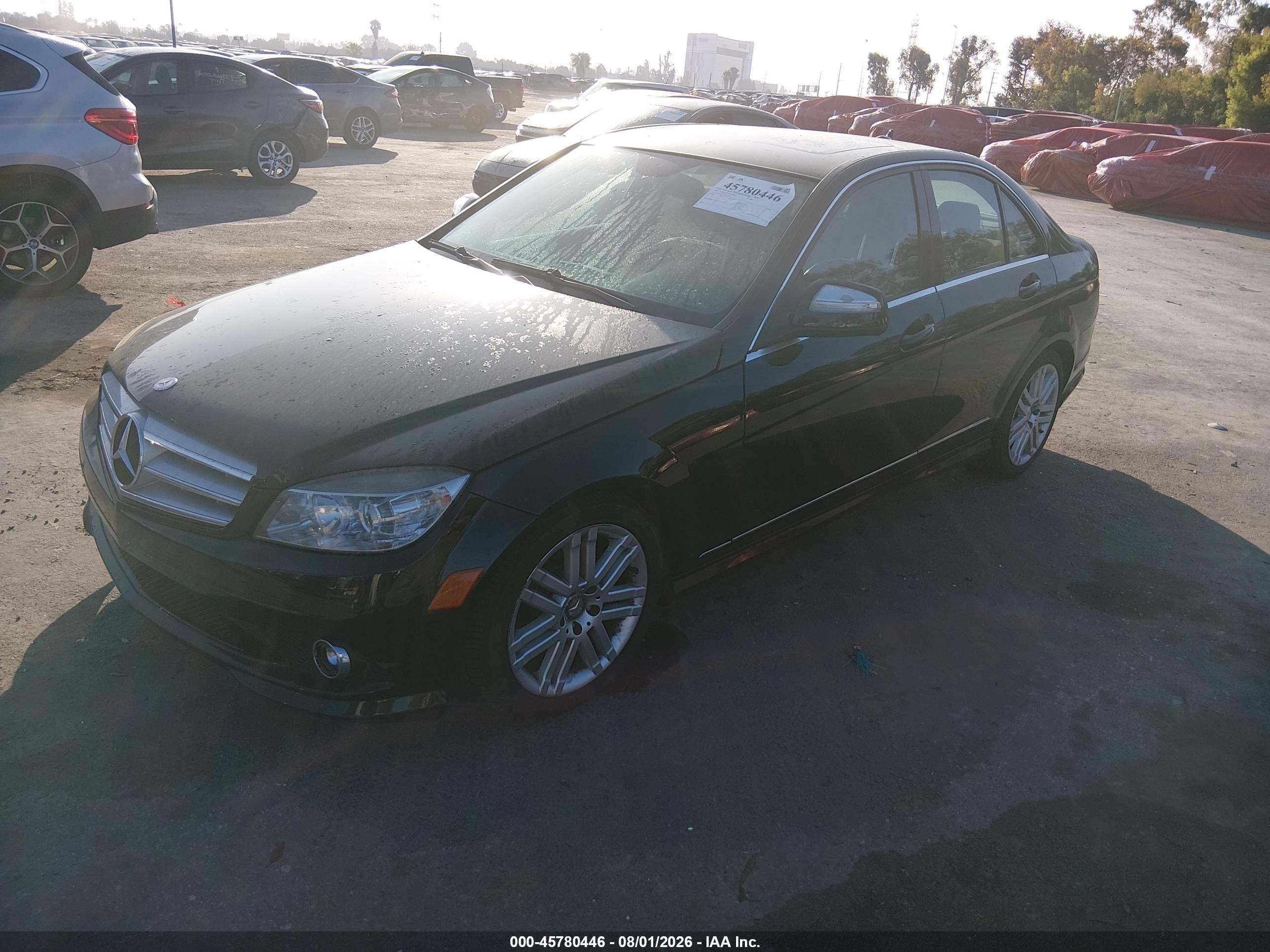 2009 Mercedes-benz C 300 Sport 4matic Black vin: WDDGF81X69F296357