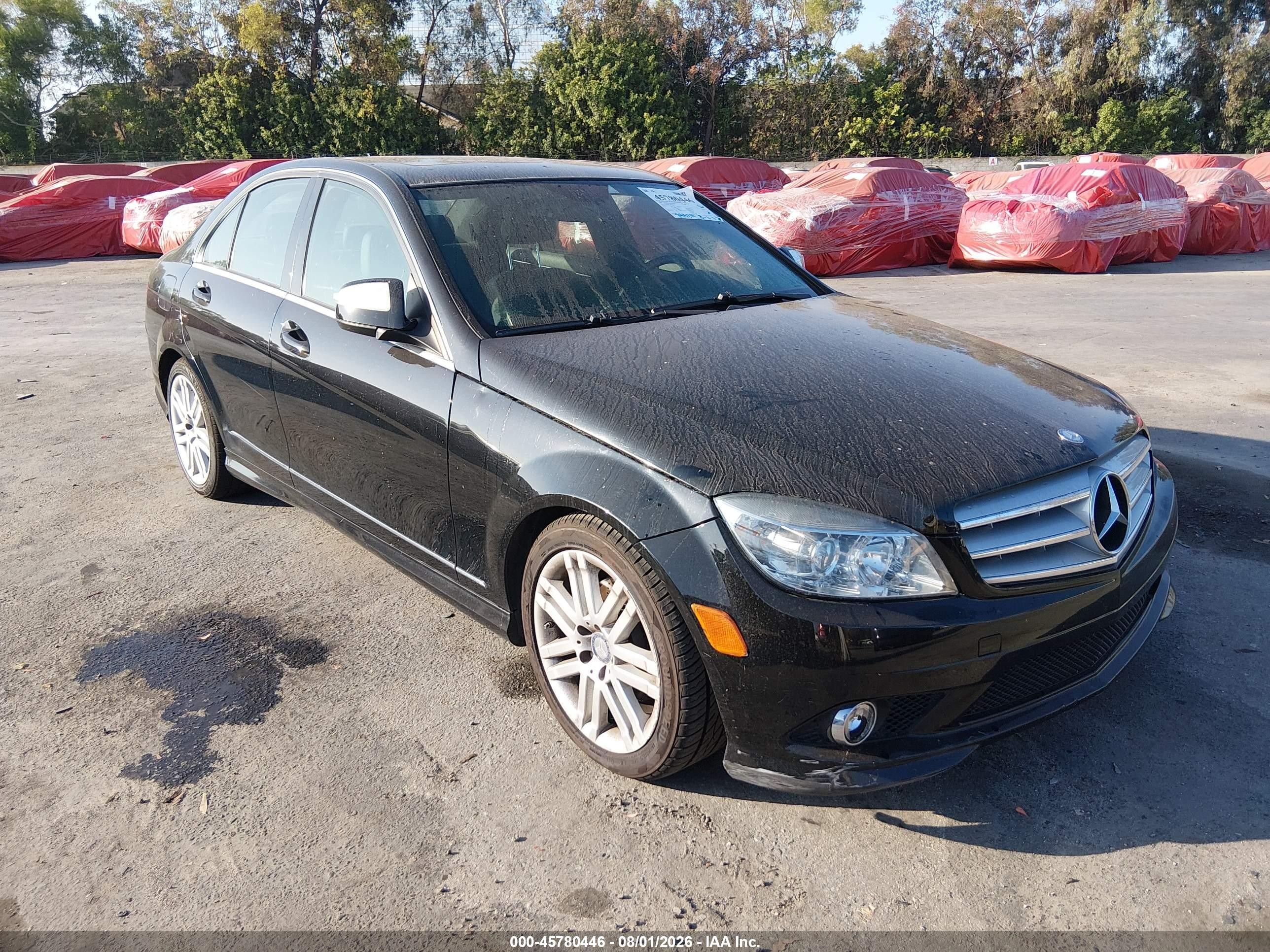 2009 Mercedes-benz C 300 Sport 4matic Black vin: WDDGF81X69F296357