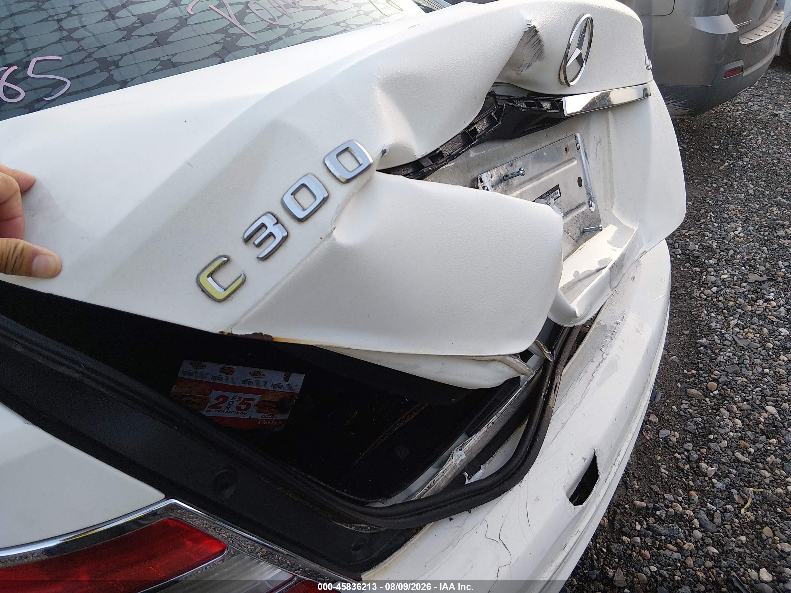 2009 Mercedes-benz C 300 Sport 4matic Белый vin: WDDGF81X69R054585