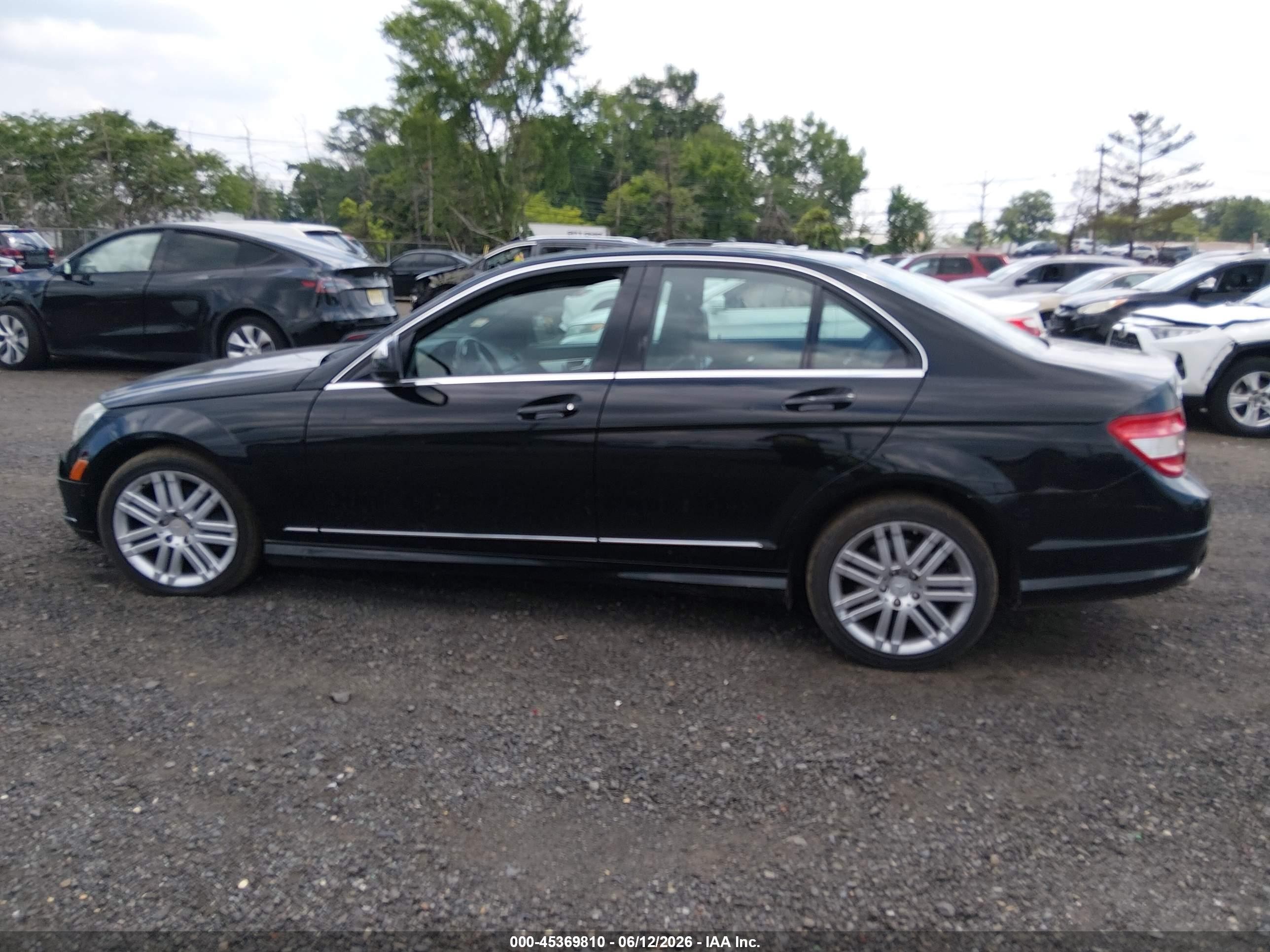 2009 Mercedes-benz C 300 Luxury 4matic/sport 4matic Black vin: WDDGF81X69R056689