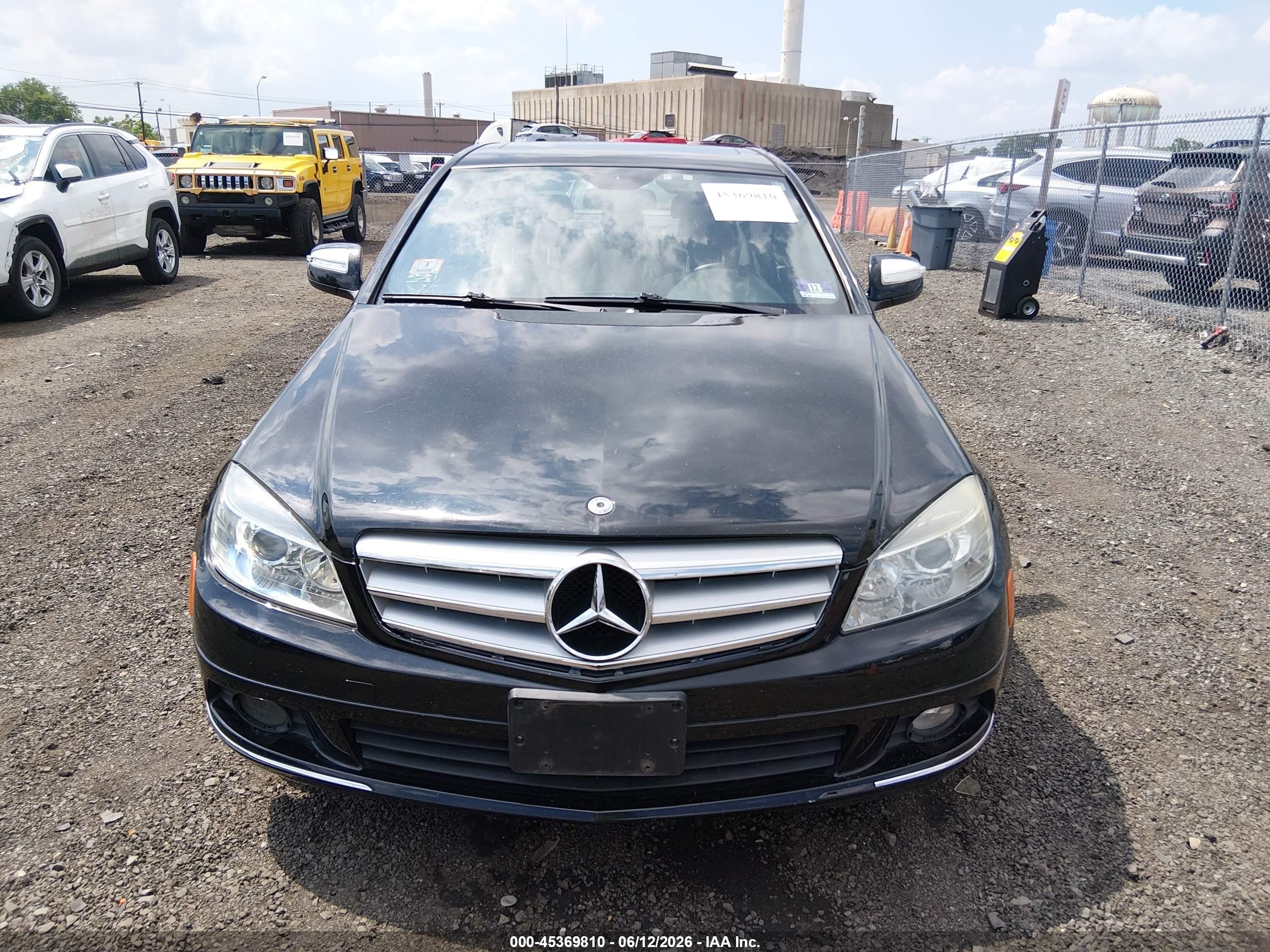 2009 Mercedes-benz C 300 Luxury 4matic/sport 4matic Black vin: WDDGF81X69R056689
