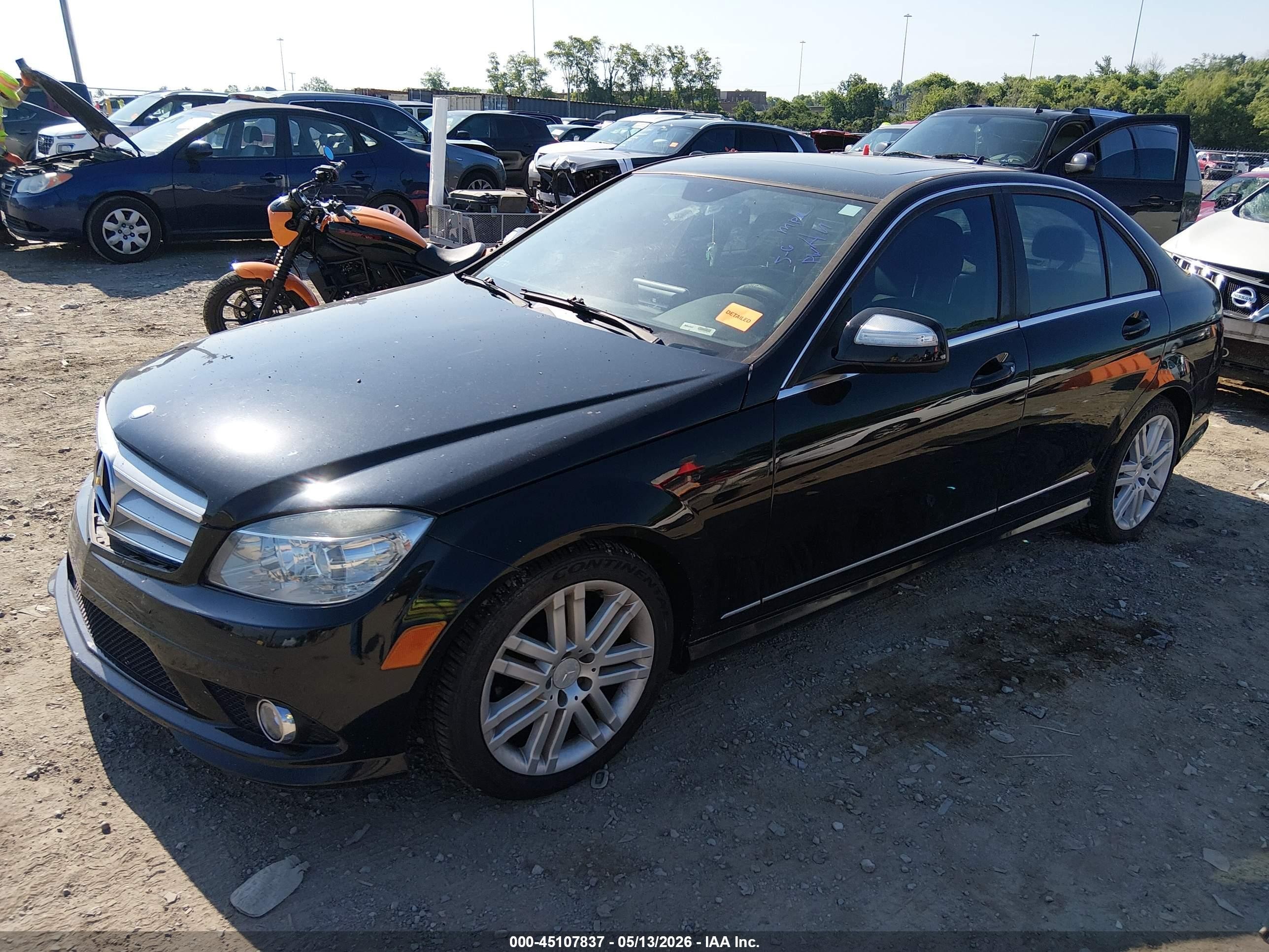 2009 Mercedes-benz C 300 Luxury 4matic/sport 4matic Black vin: WDDGF81X69R066056
