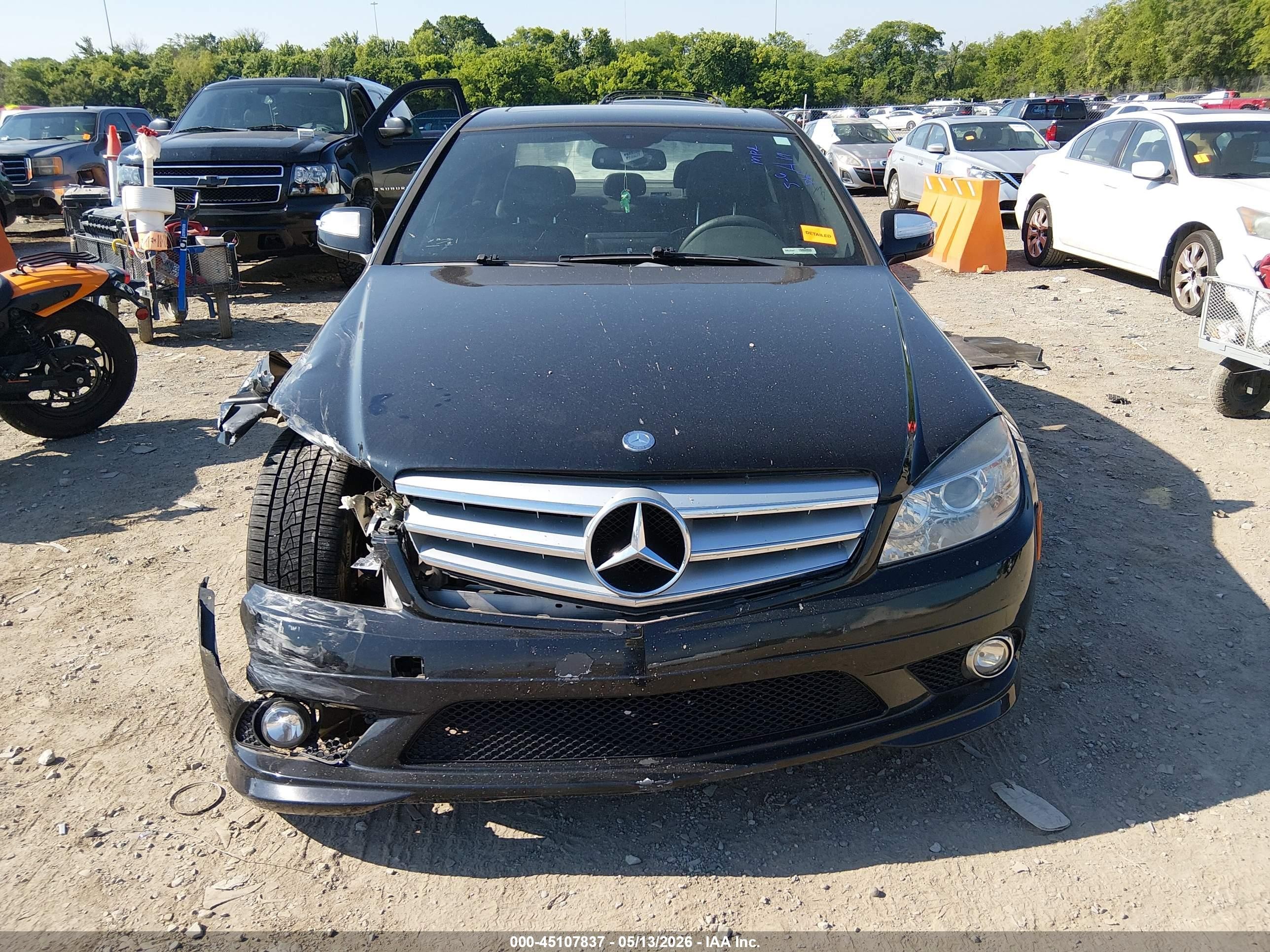 2009 Mercedes-benz C 300 Luxury 4matic/sport 4matic Black vin: WDDGF81X69R066056