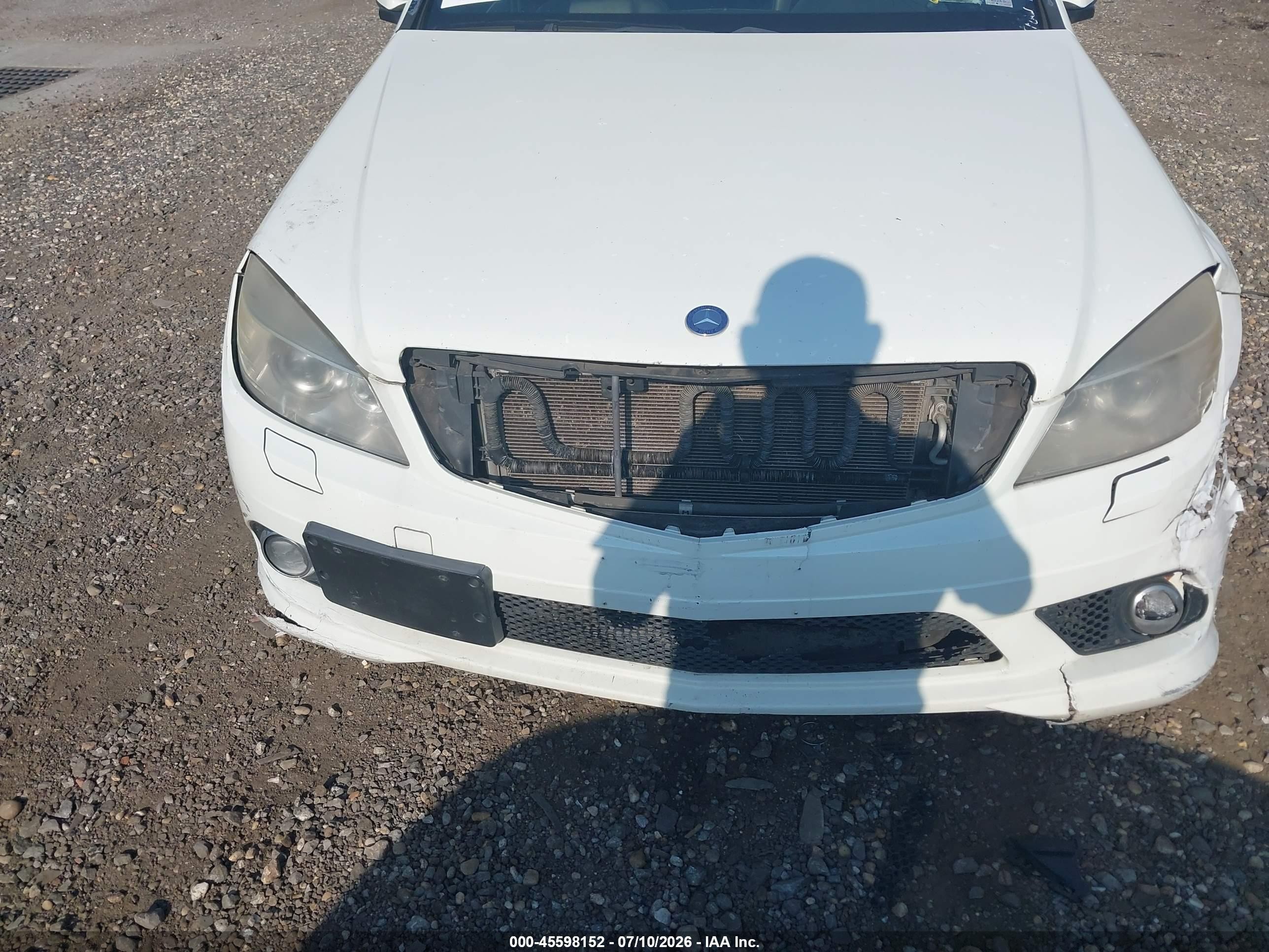 2009 Mercedes-benz C 300 Sport 4matic White vin: WDDGF81X69R071709