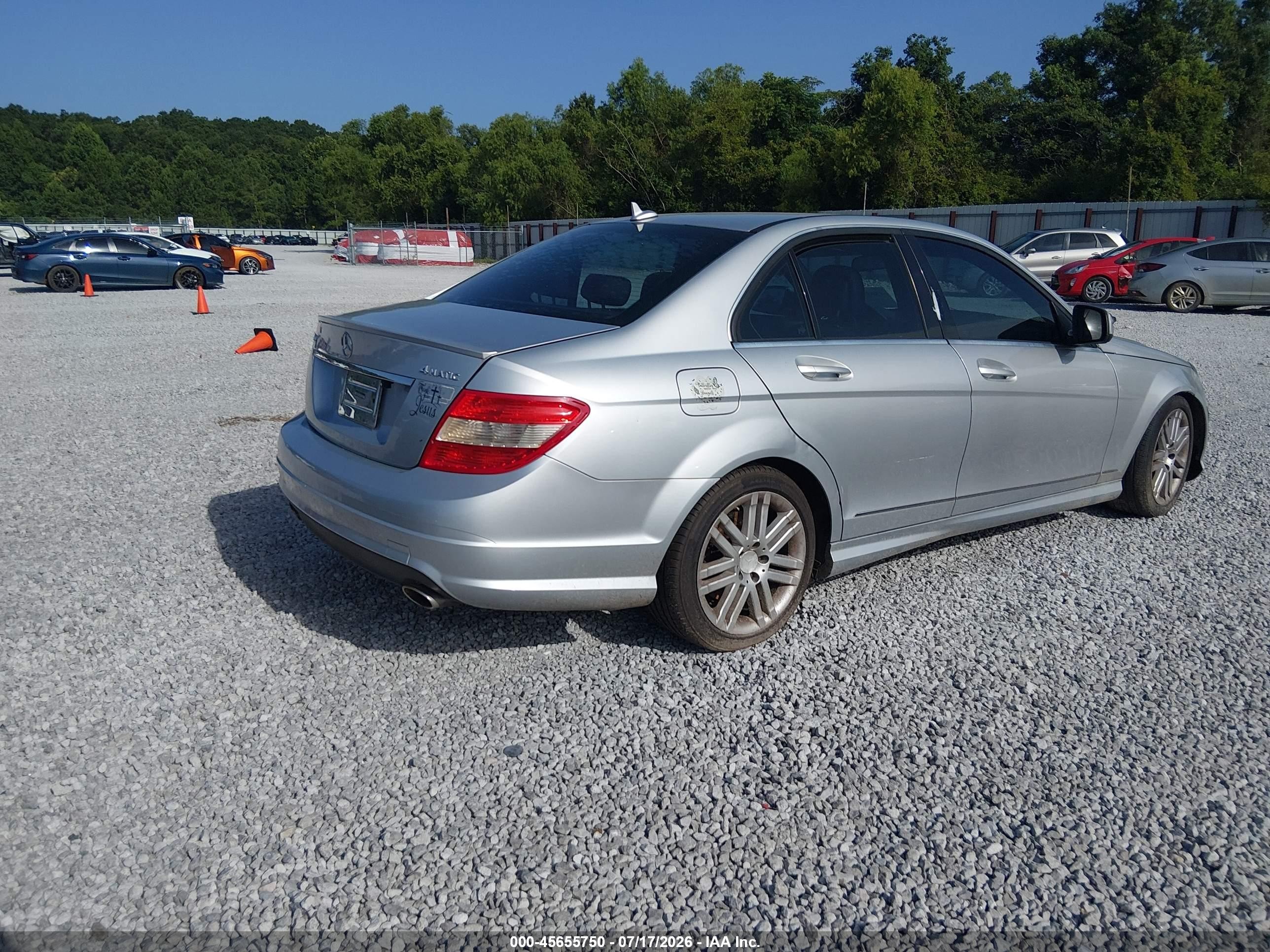 2009 Mercedes-benz C 300 Luxury 4matic/sport 4matic Silver vin: WDDGF81X69R075744