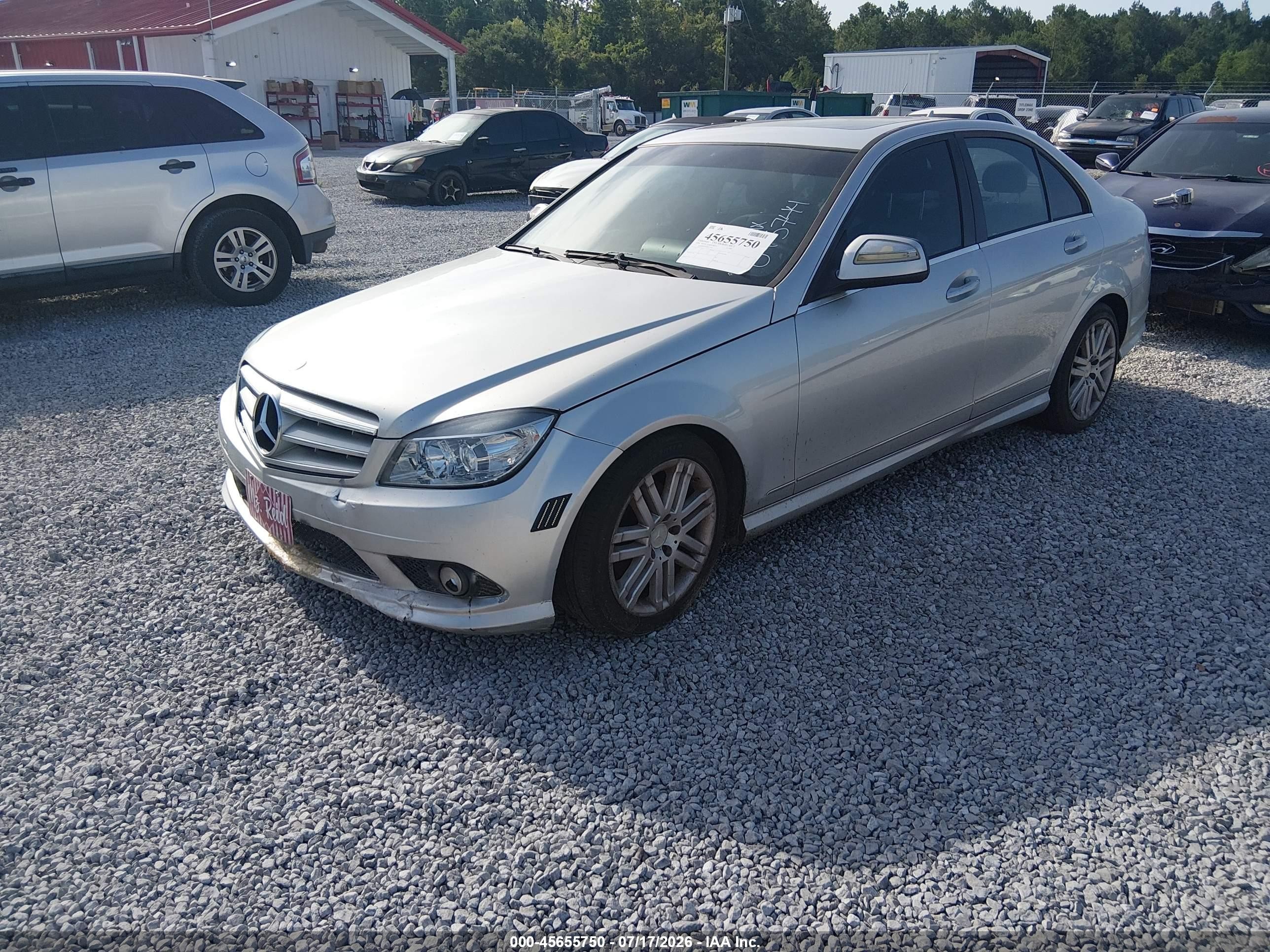 2009 Mercedes-benz C 300 Luxury 4matic/sport 4matic Silver vin: WDDGF81X69R075744