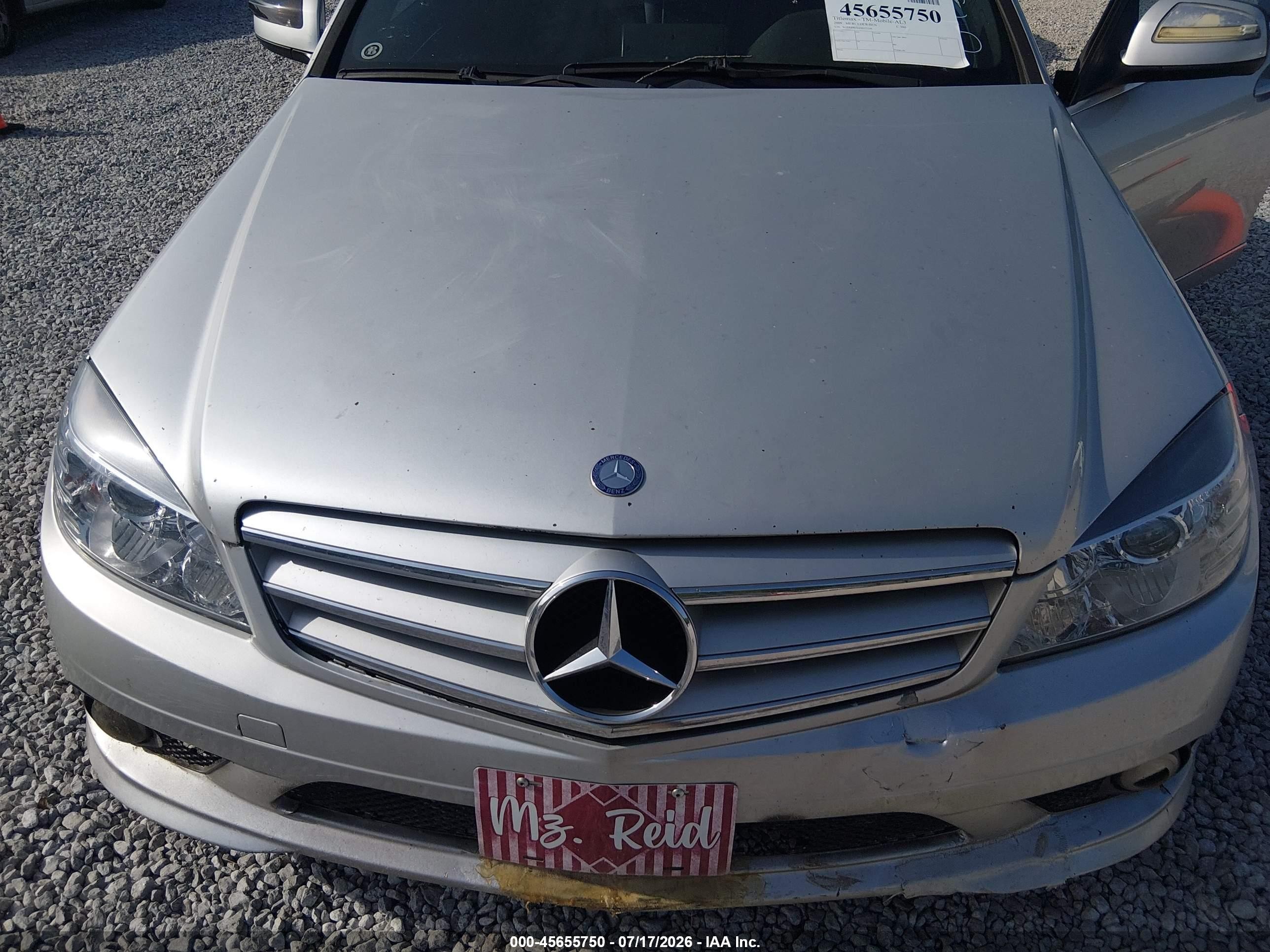 2009 Mercedes-benz C 300 Luxury 4matic/sport 4matic Silver vin: WDDGF81X69R075744