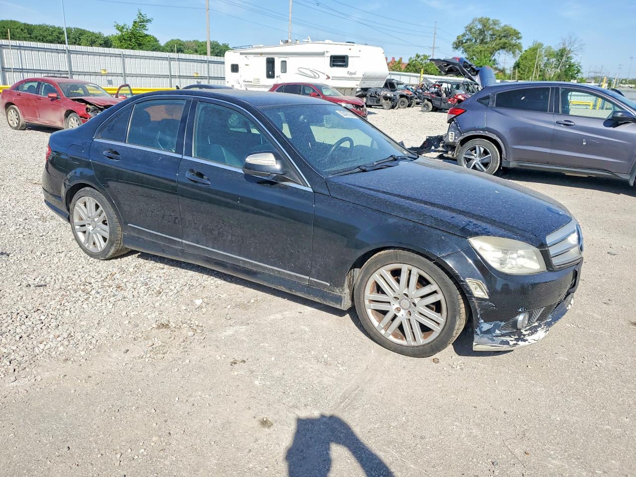 2009 Mercedes-benz C 300 4matic Черный vin: WDDGF81X69R078322