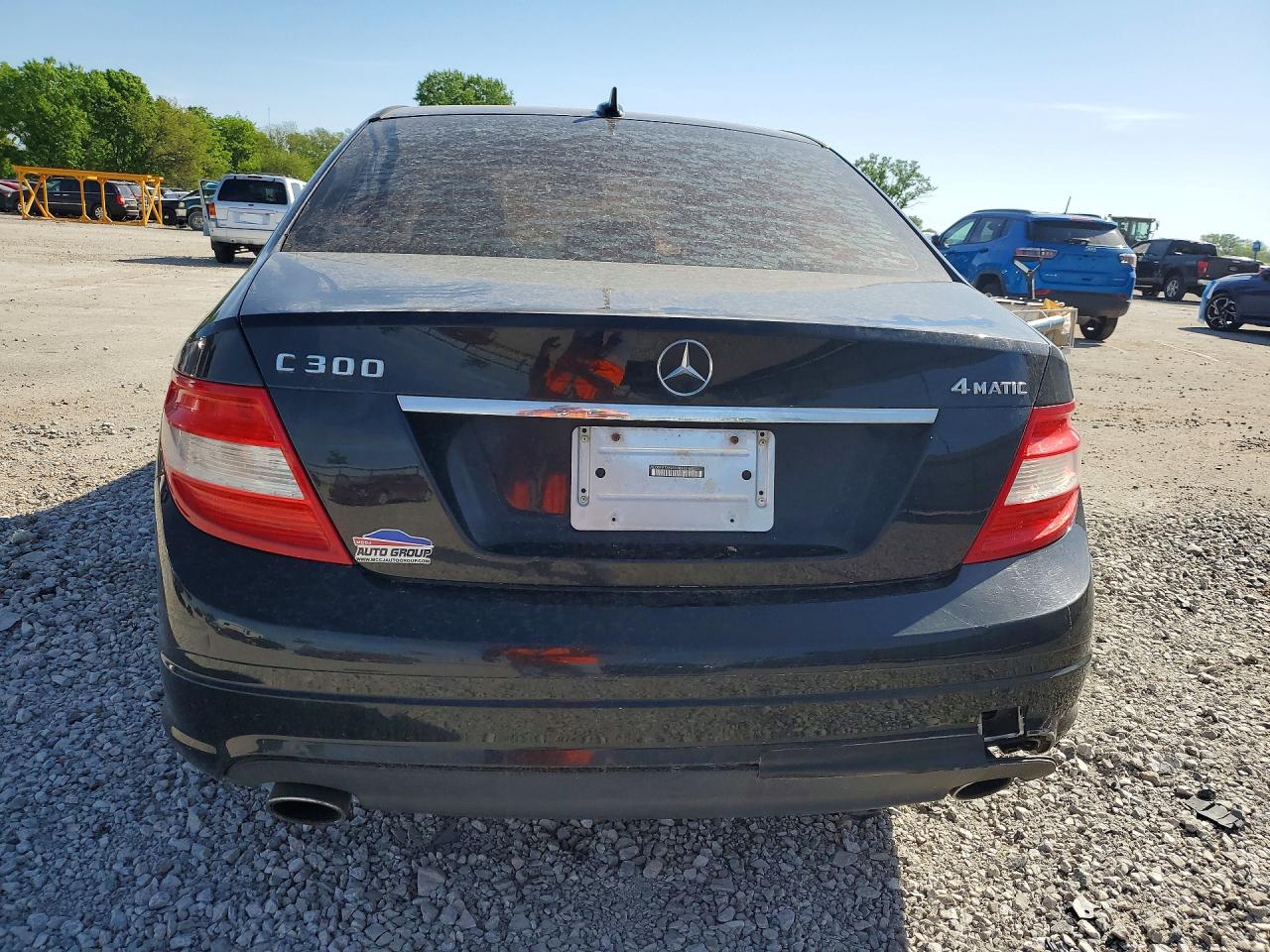 2009 Mercedes-benz C 300 4matic Черный vin: WDDGF81X69R078322