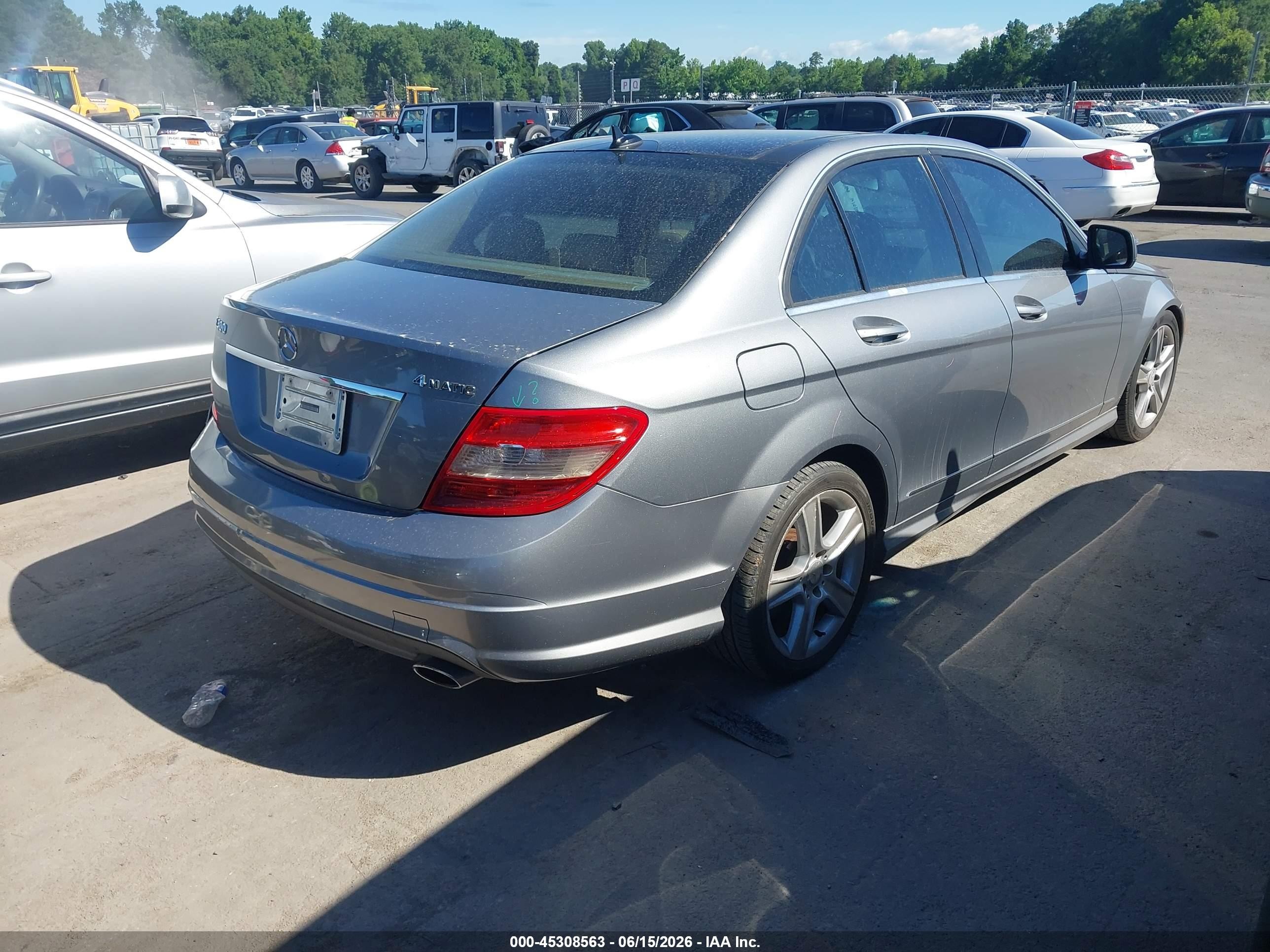 2009 Mercedes-benz C 300 Luxury 4matic/sport 4matic Gray vin: WDDGF81X69R078384