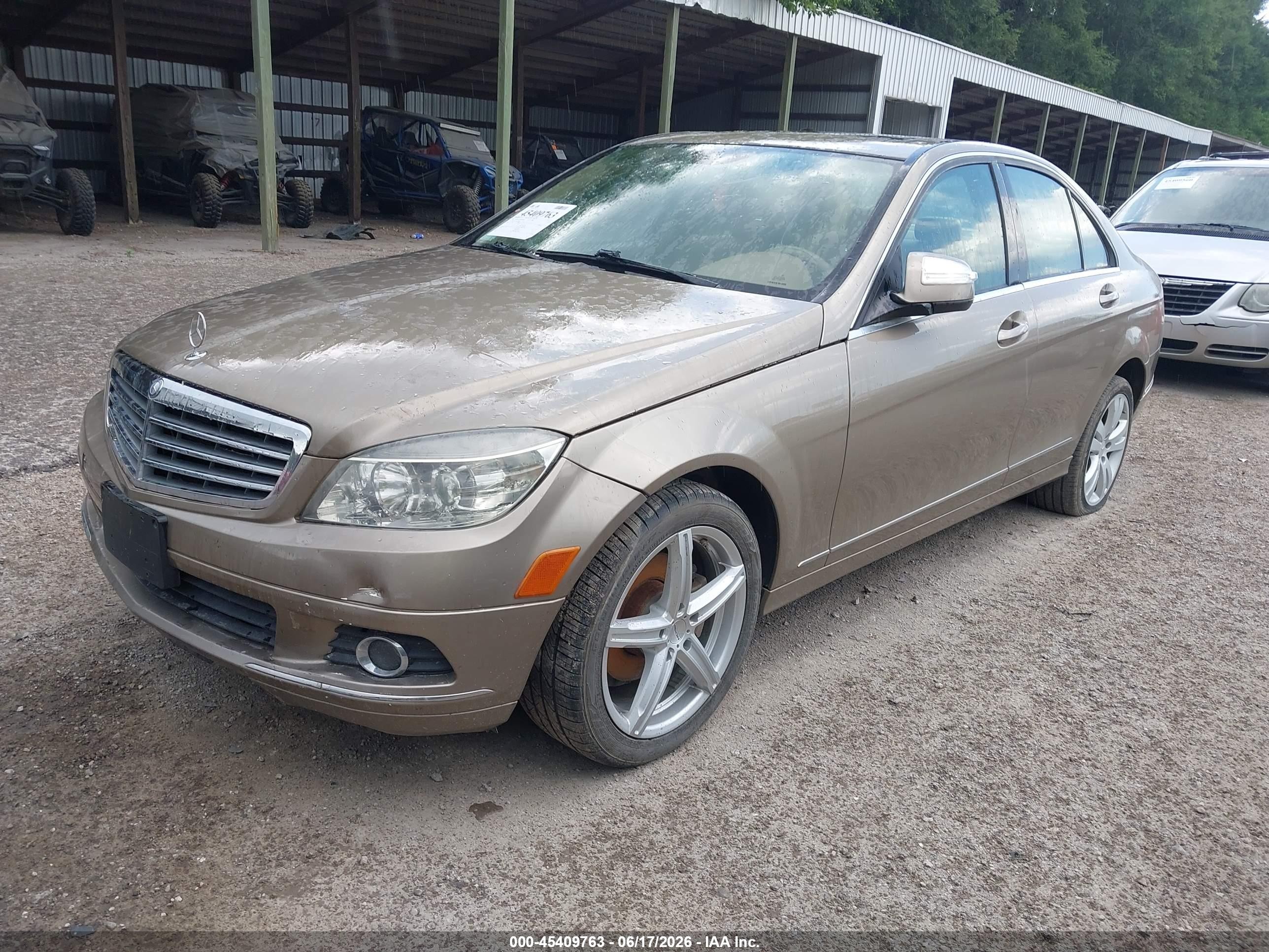 2008 Mercedes-benz C 300 Luxury 4matic Gold vin: WDDGF81X78F059844