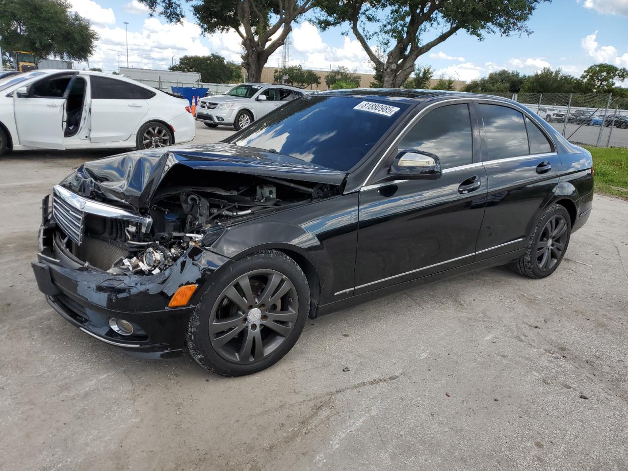 2008 Mercedes-benz C 300 4matic Black vin: WDDGF81X78F083402