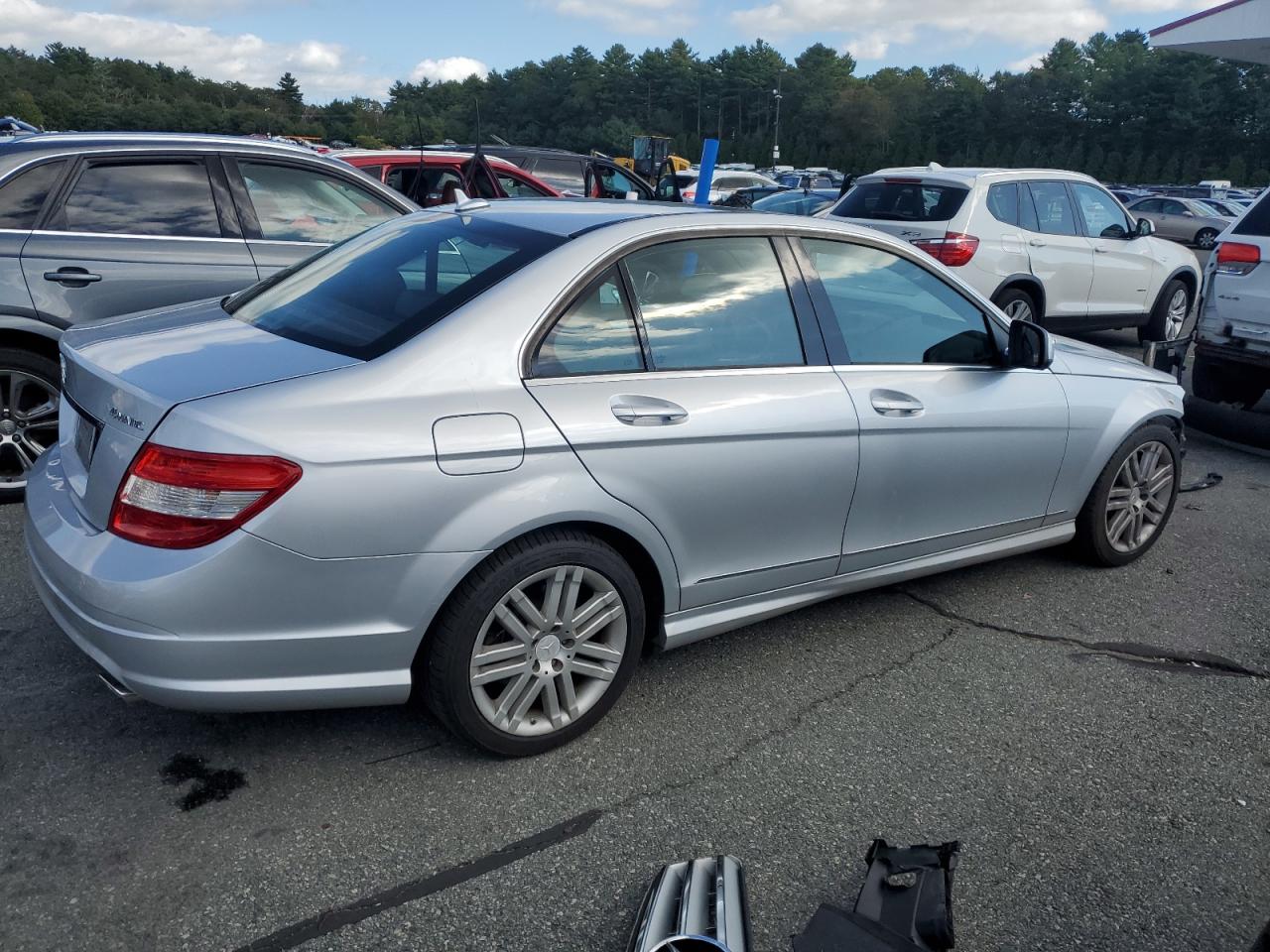 2008 Mercedes-benz C 300 4matic Серебряный vin: WDDGF81X78F096974