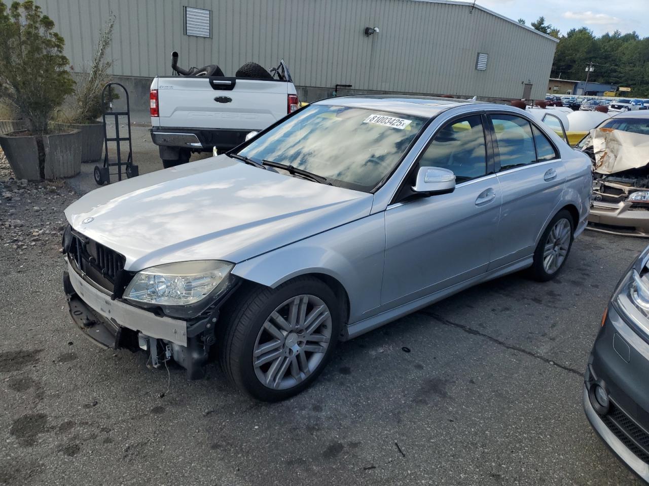 2008 Mercedes-benz C 300 4matic Серебряный vin: WDDGF81X78F096974