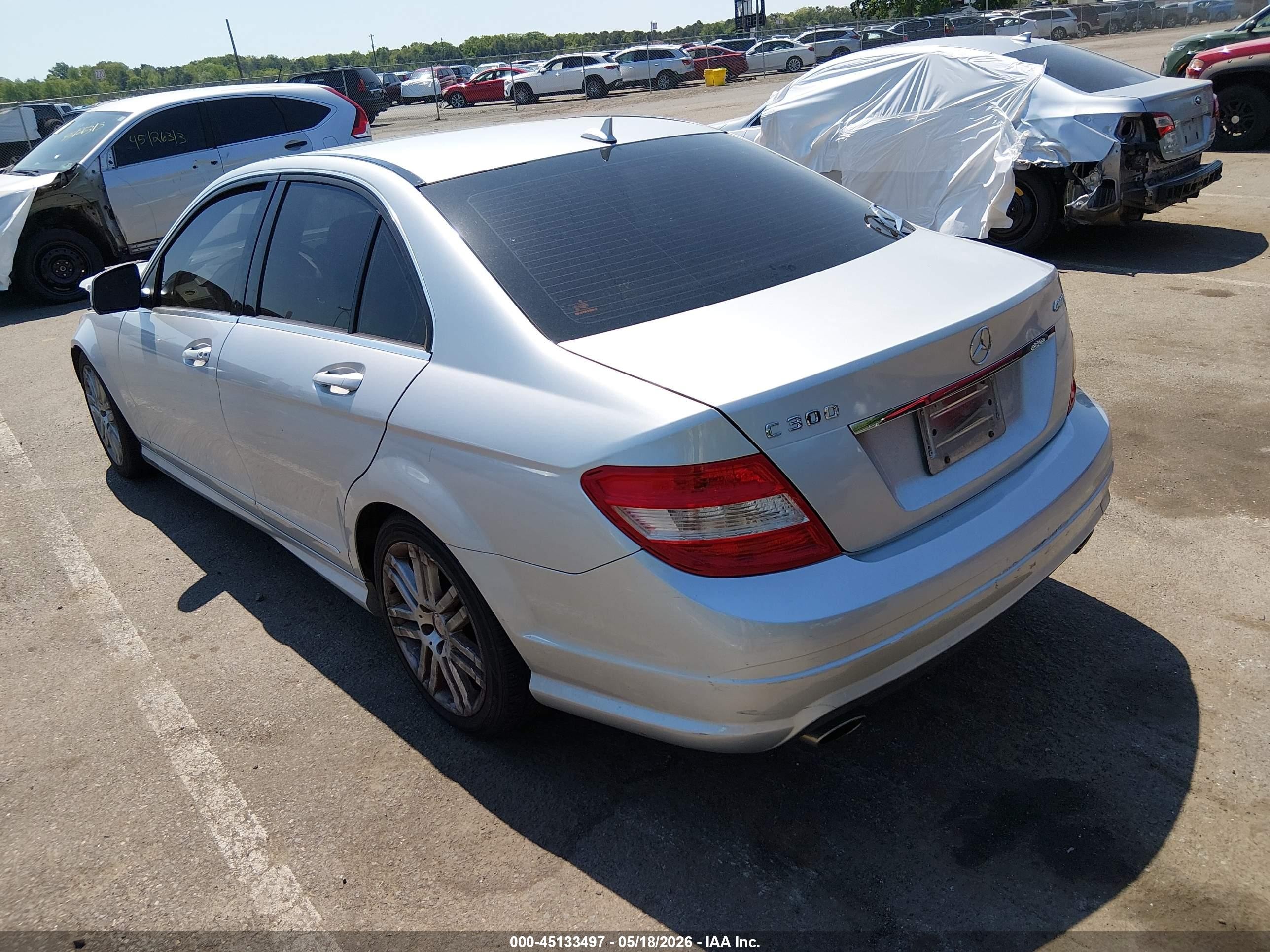 2008 Mercedes-benz C 300 Luxury 4matic/sport 4matic Серебряный vin: WDDGF81X78F166781