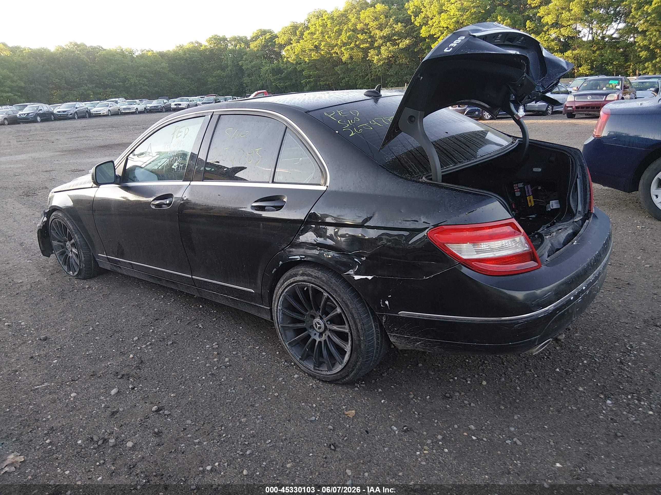 2009 Mercedes-benz C 300 Luxury 4matic/sport 4matic Черный vin: WDDGF81X79F219769