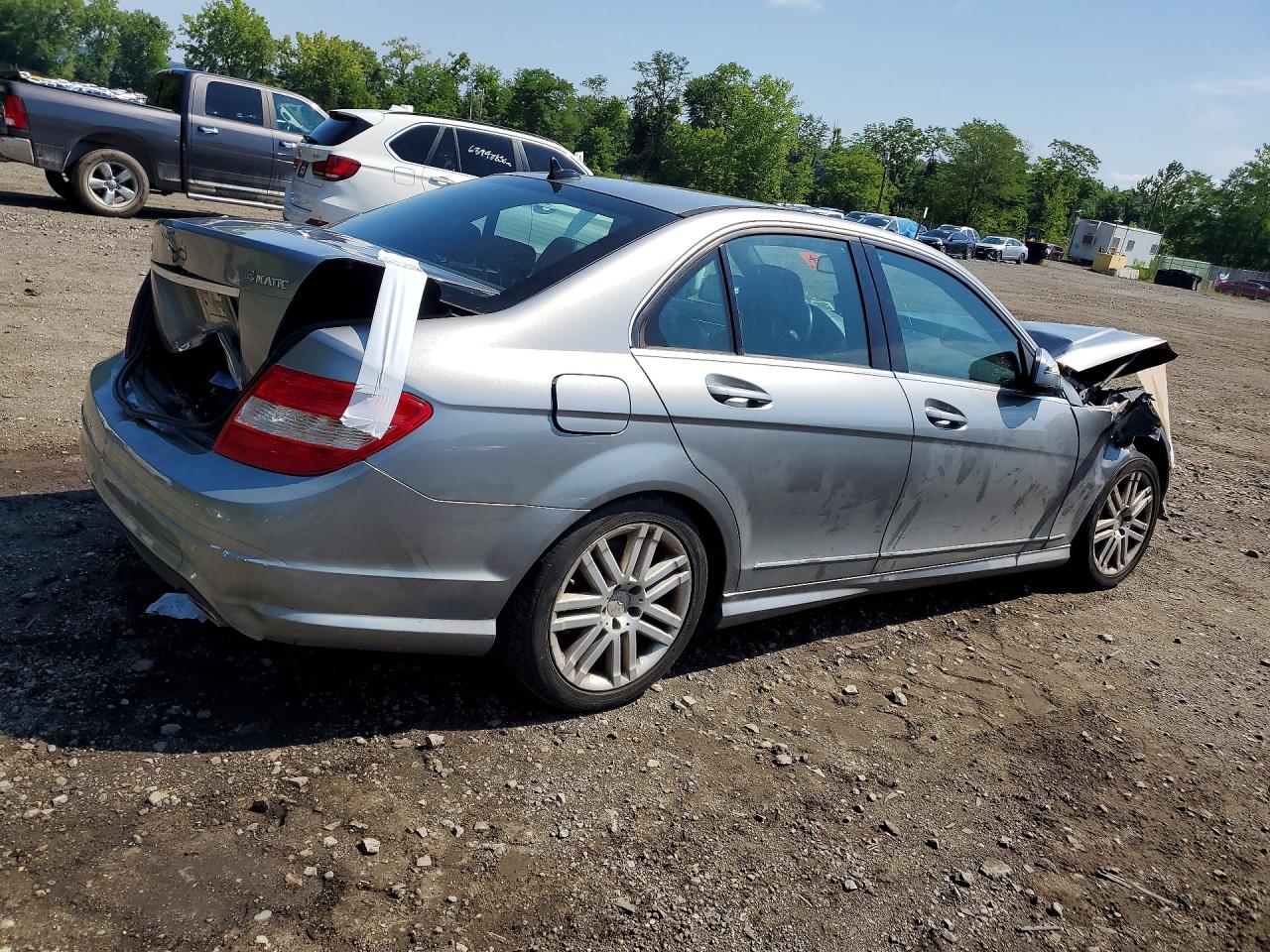 2009 Mercedes-benz C 300 4matic Silver vin: WDDGF81X79F223580