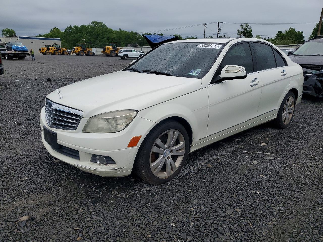 2009 Mercedes-benz C 300 4matic Белый vin: WDDGF81X79F233137