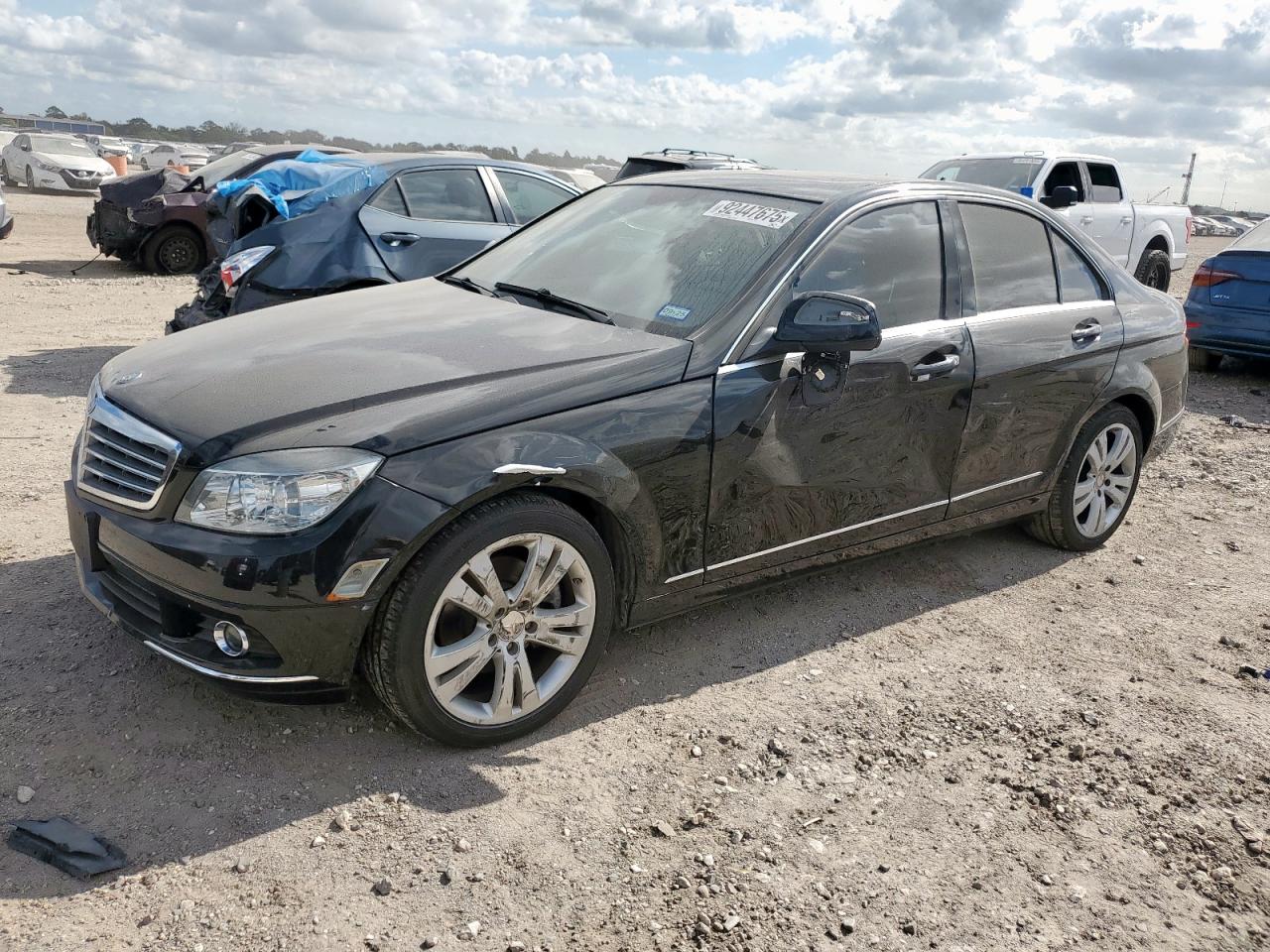 2009 Mercedes-benz C 300 4matic Black vin: WDDGF81X79F238872
