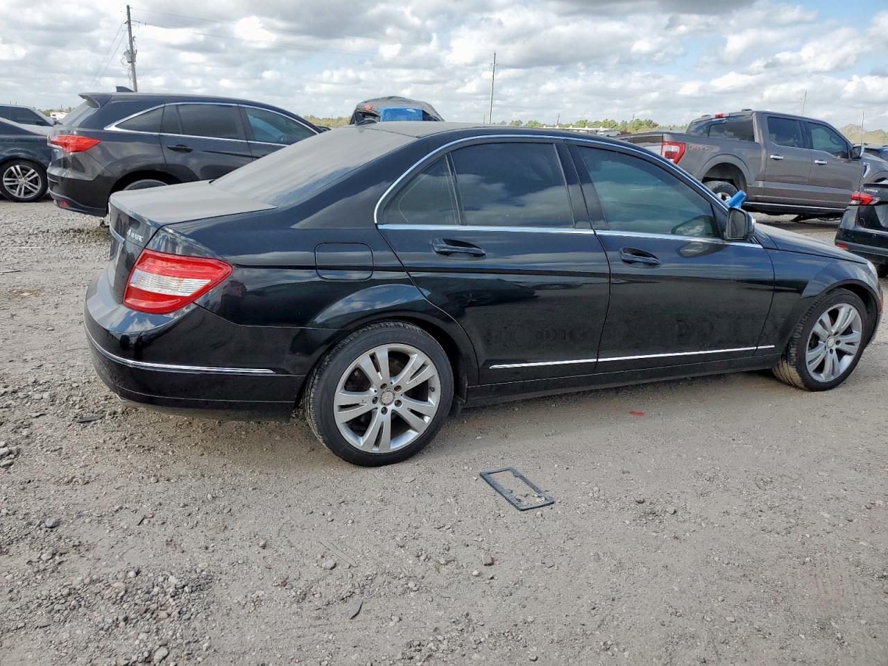 2009 Mercedes-benz C 300 4matic Black vin: WDDGF81X79F238872