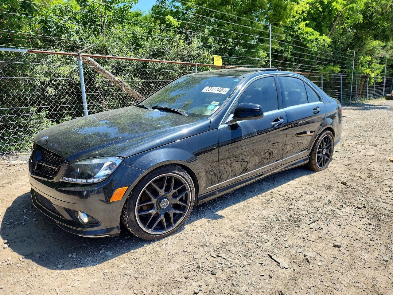 2009 Mercedes-benz C 300 4matic Black vin: WDDGF81X79F271385