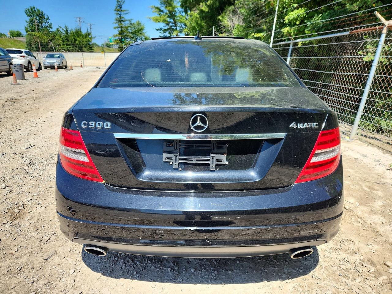 2009 Mercedes-benz C 300 4matic Black vin: WDDGF81X79F271385