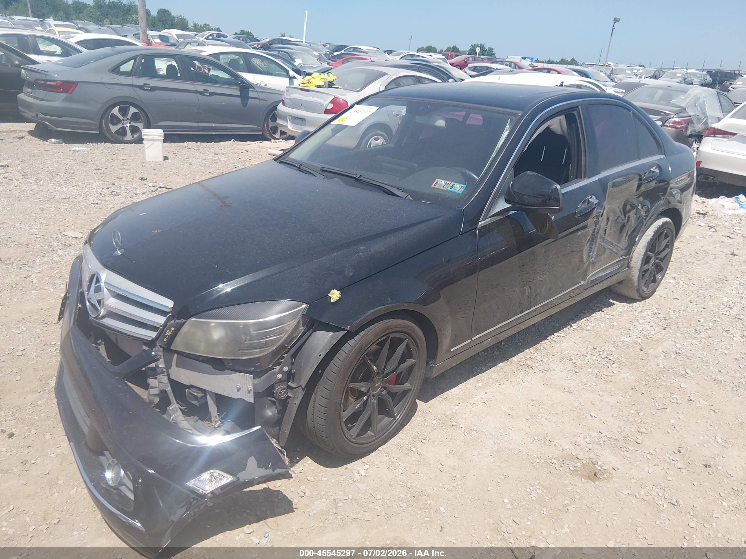 2009 Mercedes-benz C 300 Luxury 4matic/sport 4matic Black vin: WDDGF81X79R050271