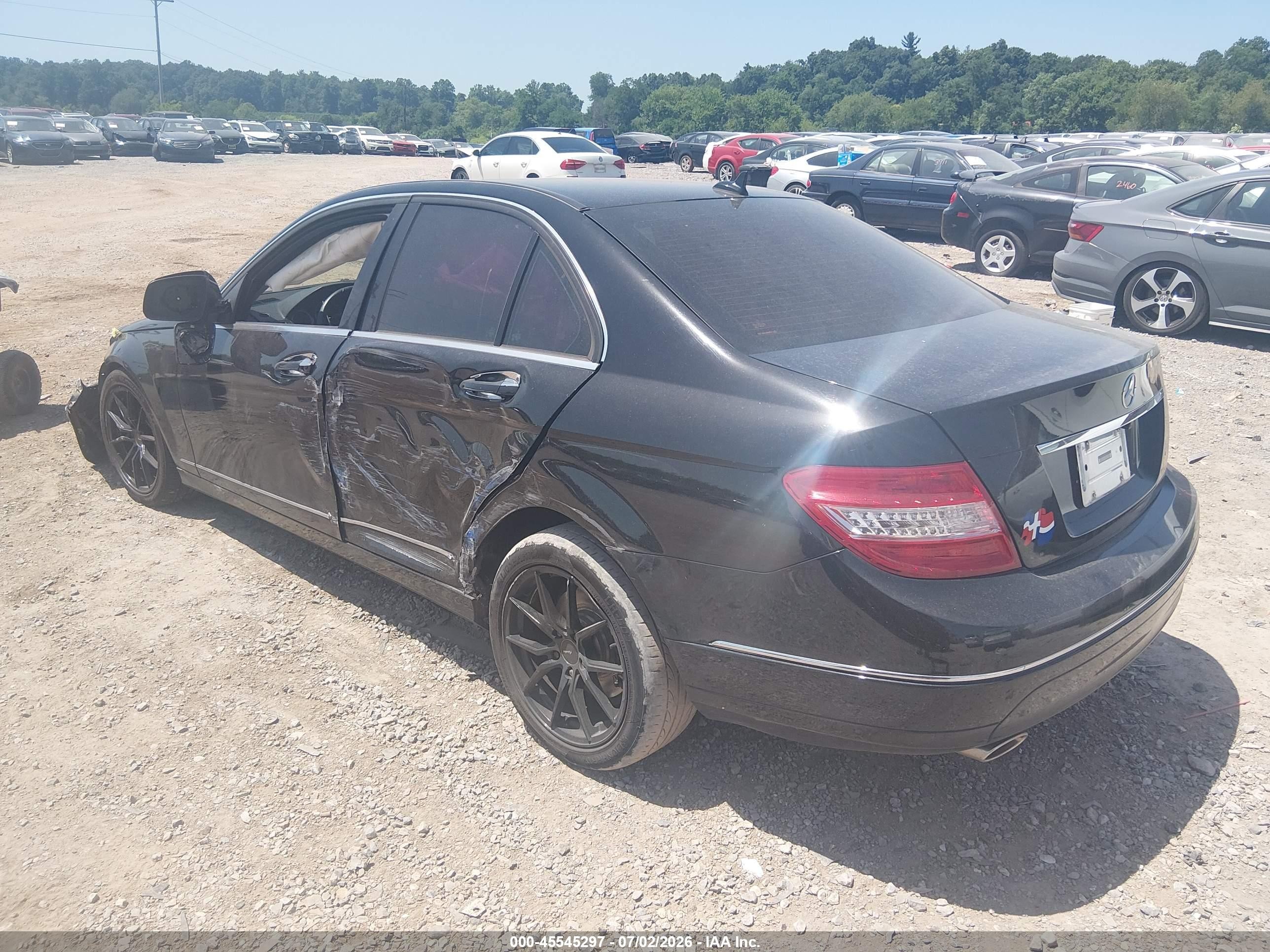 2009 Mercedes-benz C 300 Luxury 4matic/sport 4matic Black vin: WDDGF81X79R050271
