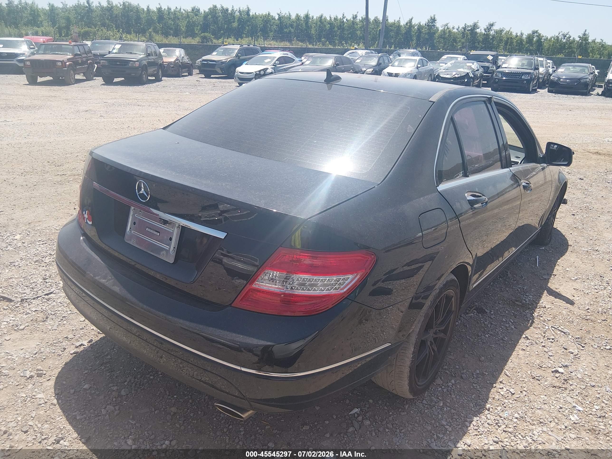 2009 Mercedes-benz C 300 Luxury 4matic/sport 4matic Black vin: WDDGF81X79R050271