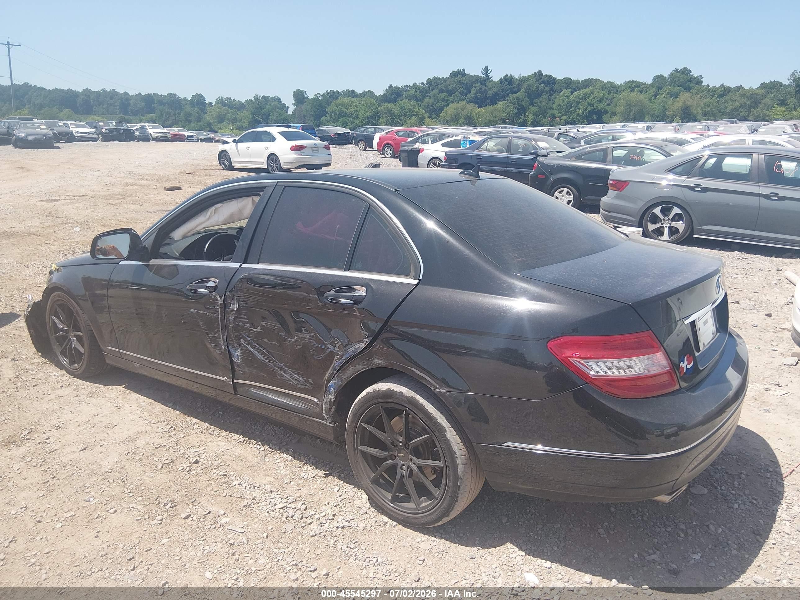 2009 Mercedes-benz C 300 Luxury 4matic/sport 4matic Black vin: WDDGF81X79R050271