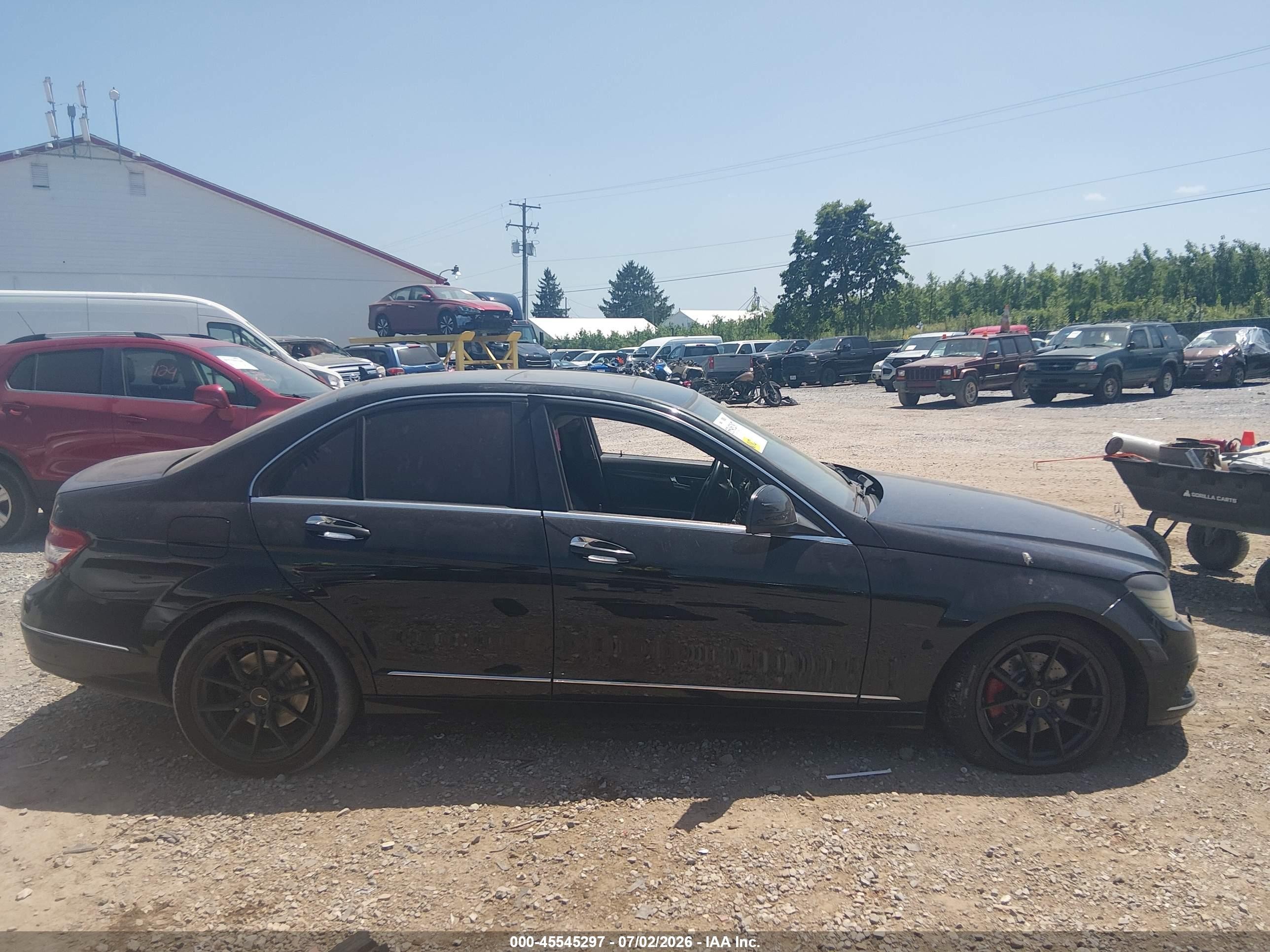 2009 Mercedes-benz C 300 Luxury 4matic/sport 4matic Black vin: WDDGF81X79R050271