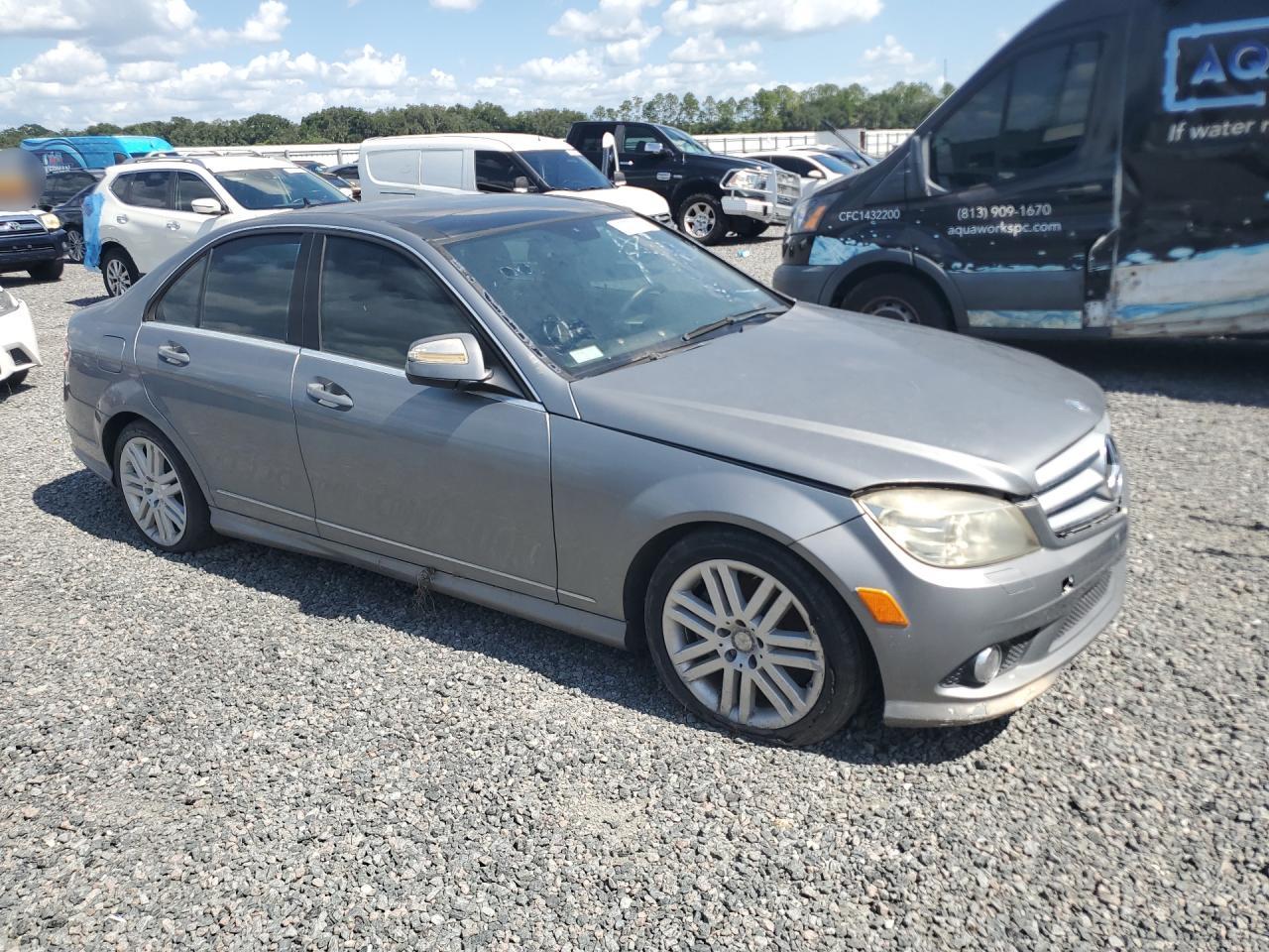 2008 Mercedes-benz C 300 4matic Silver vin: WDDGF81X88F072327
