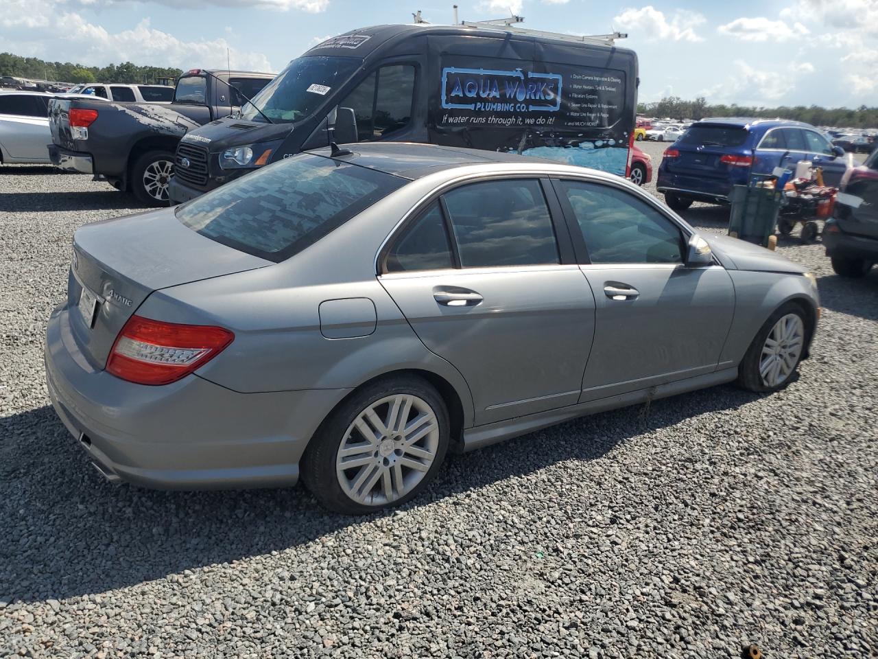 2008 Mercedes-benz C 300 4matic Silver vin: WDDGF81X88F072327