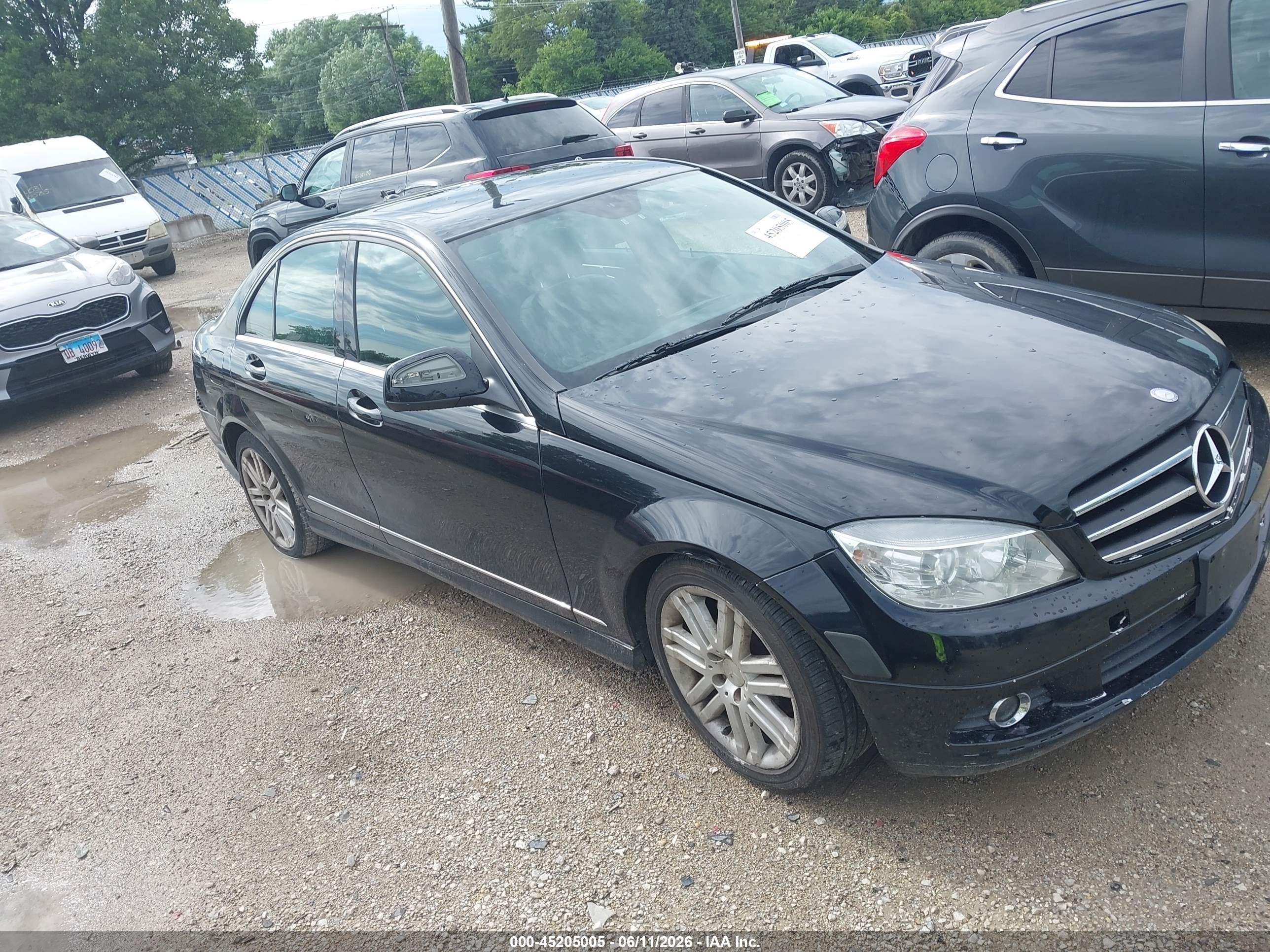 2008 Mercedes-benz C 300 Sport 4matic Black vin: WDDGF81X88F162206