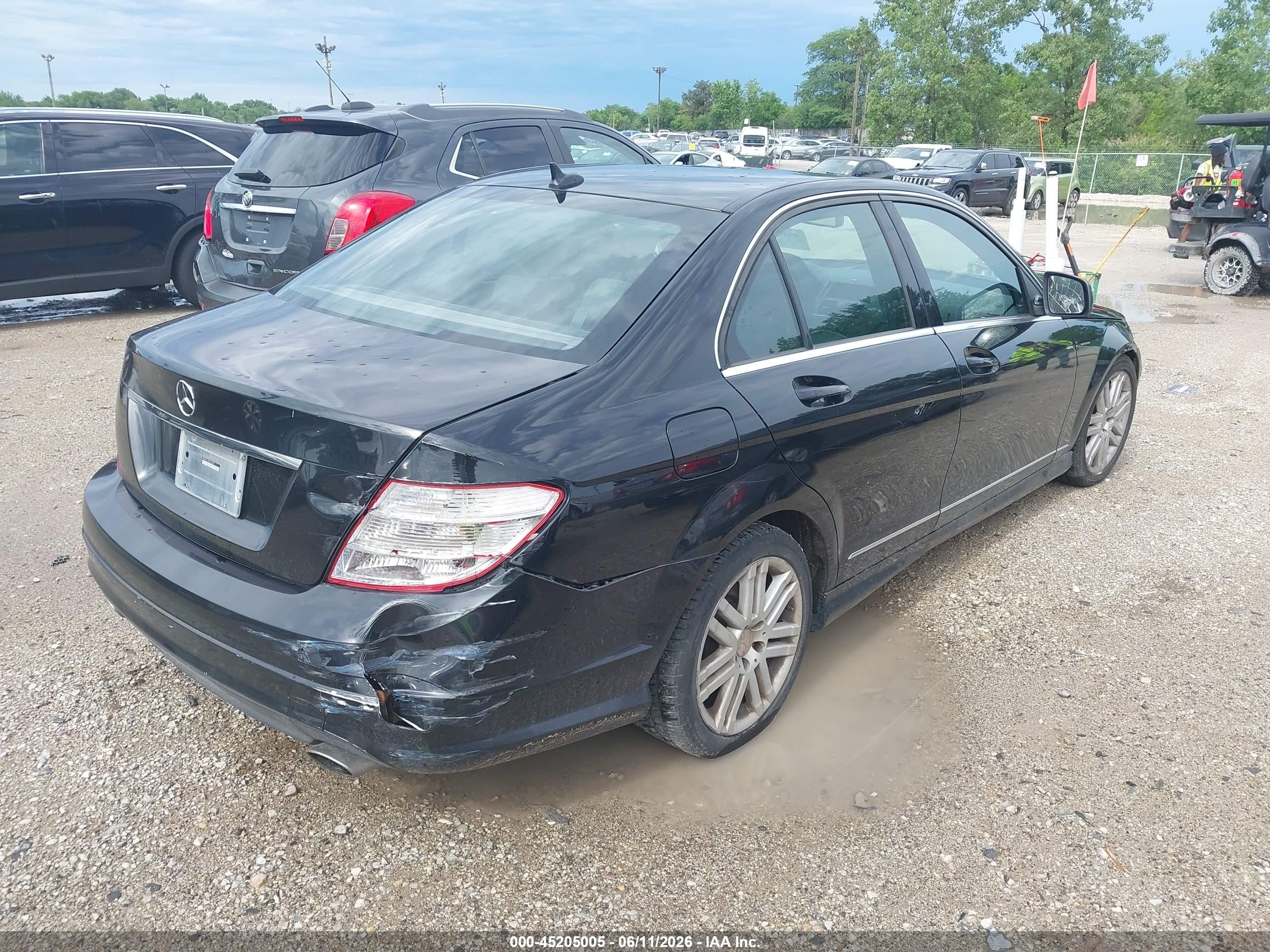 2008 Mercedes-benz C 300 Sport 4matic Black vin: WDDGF81X88F162206