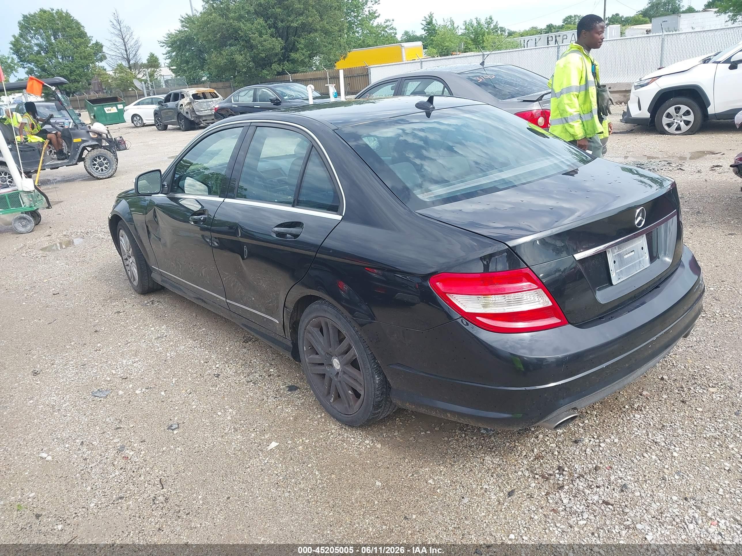 2008 Mercedes-benz C 300 Sport 4matic Black vin: WDDGF81X88F162206