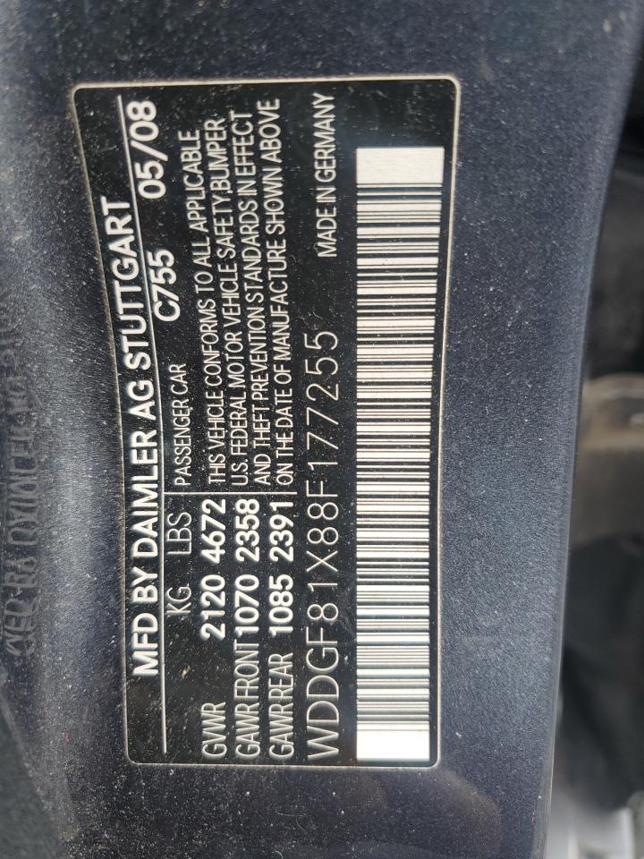 2008 Mercedes-benz C 300 4matic Blue vin: WDDGF81X88F177255