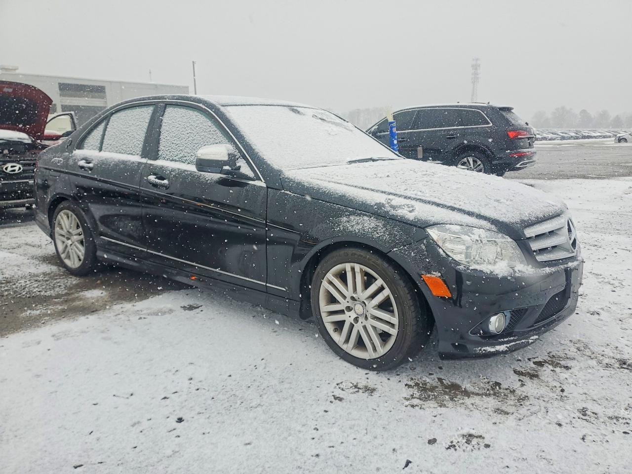 2009 Mercedes-benz C 300 4matic Black vin: WDDGF81X89F223247