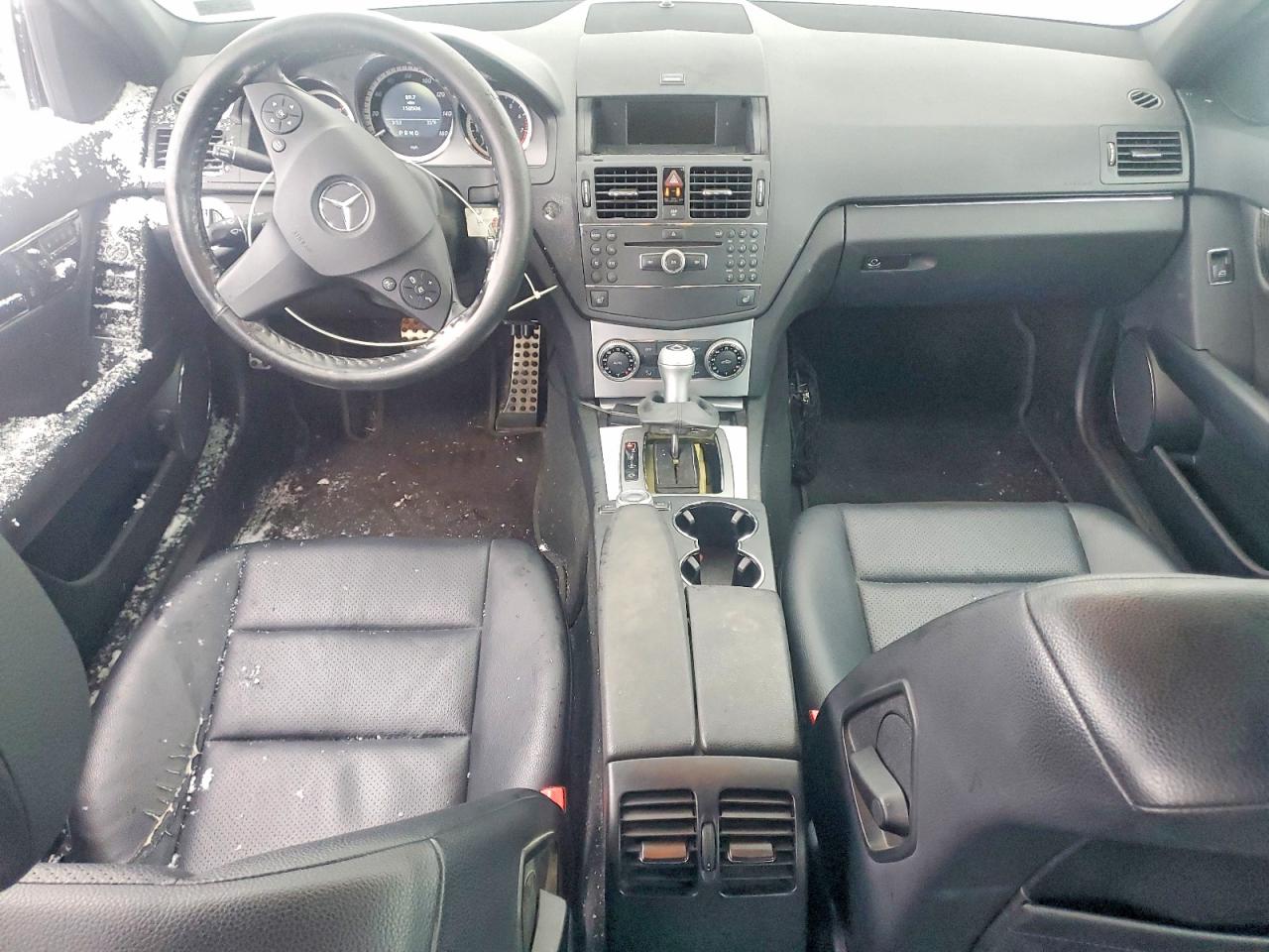 2009 Mercedes-benz C 300 4matic Black vin: WDDGF81X89F223247