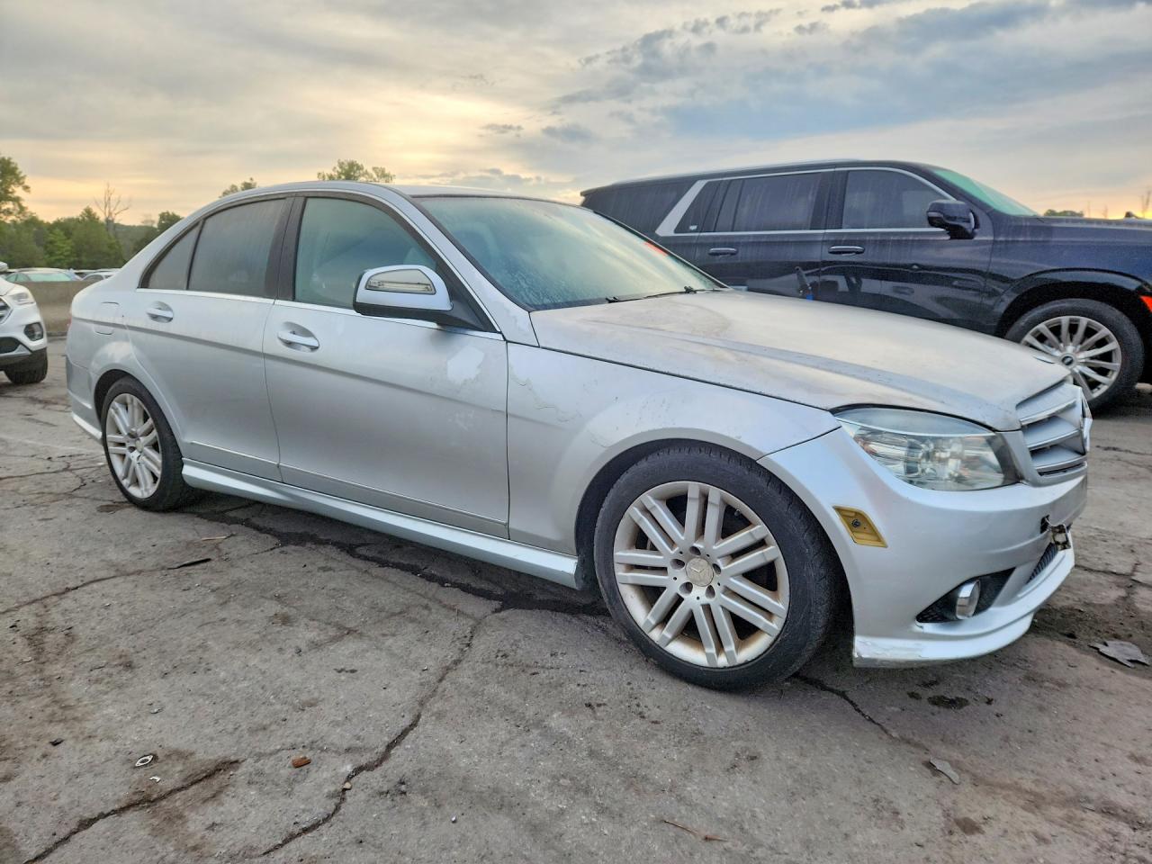 2009 Mercedes-benz C 300 4matic Silver vin: WDDGF81X89F226133