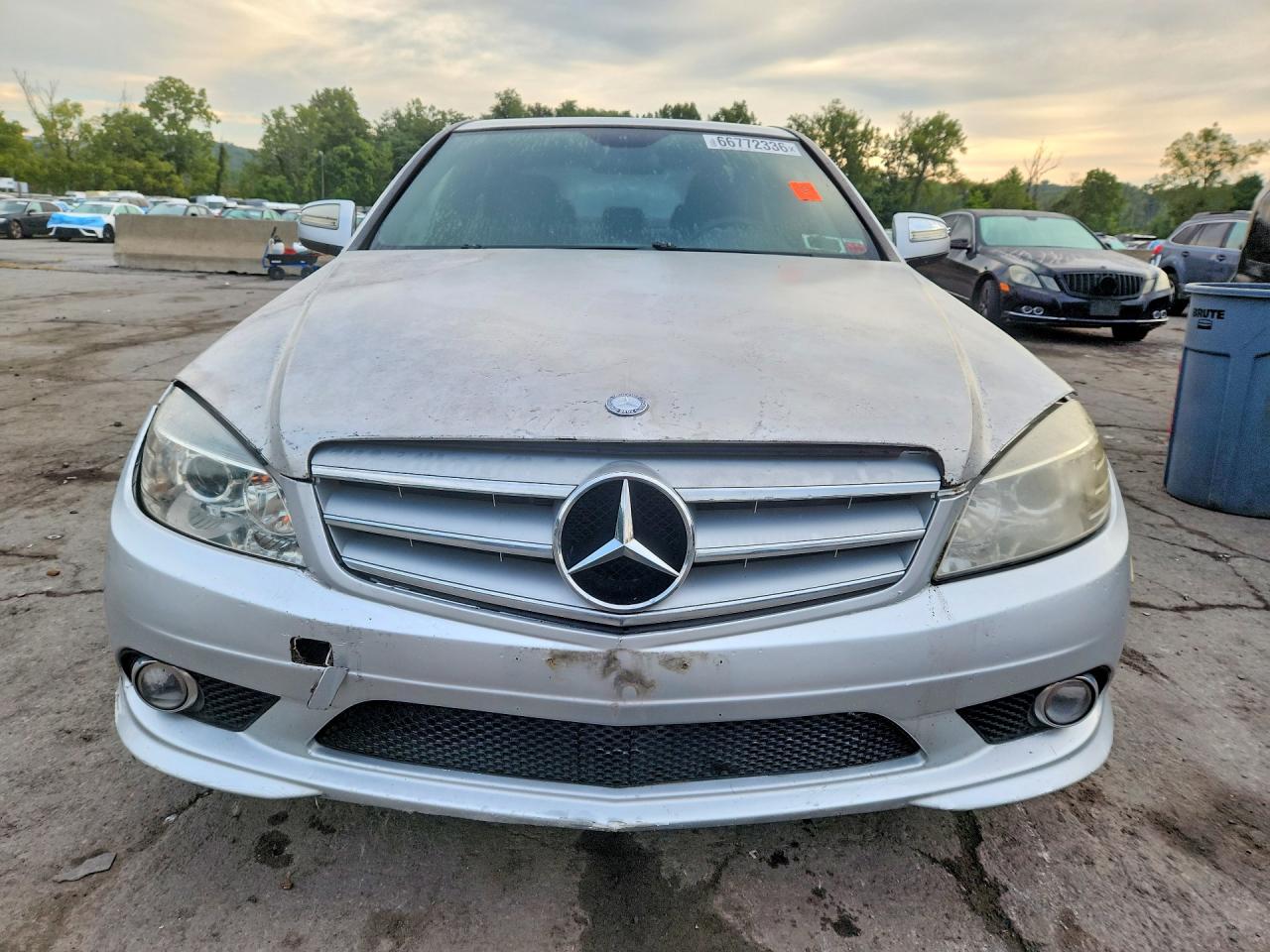 2009 Mercedes-benz C 300 4matic Silver vin: WDDGF81X89F226133