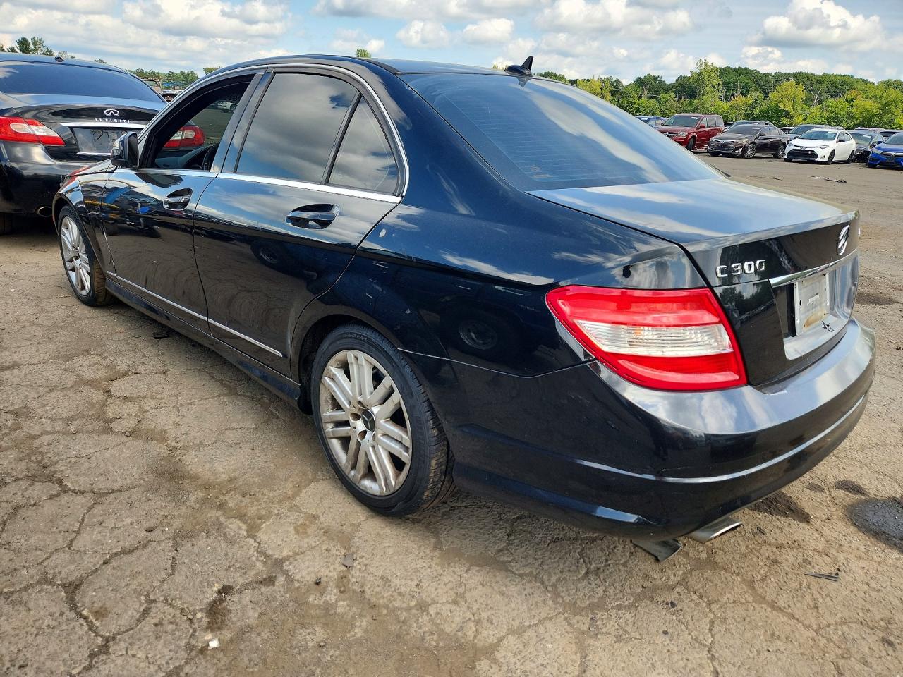 2009 Mercedes-benz C 300 4matic Black vin: WDDGF81X89F308556