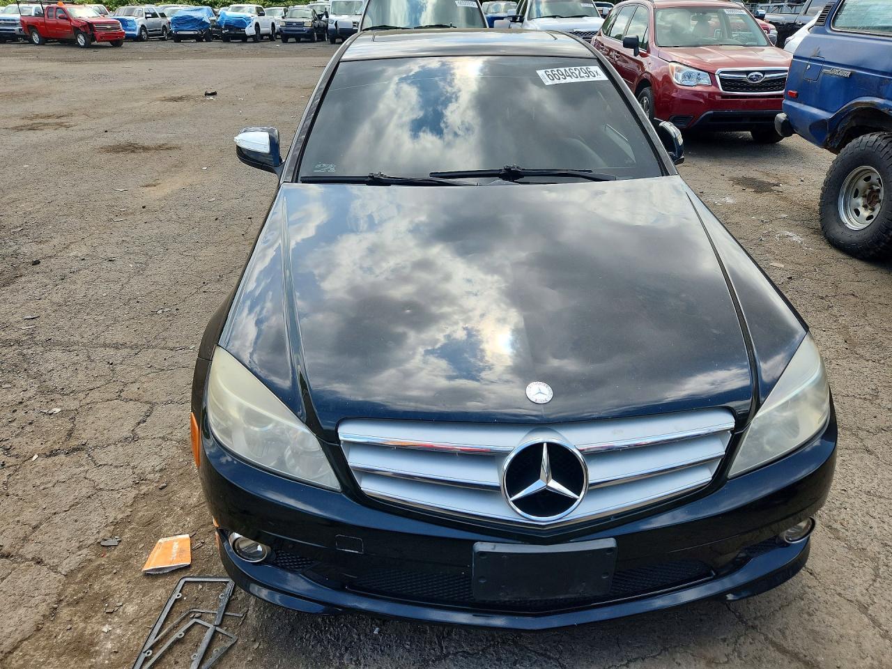 2009 Mercedes-benz C 300 4matic Black vin: WDDGF81X89F308556